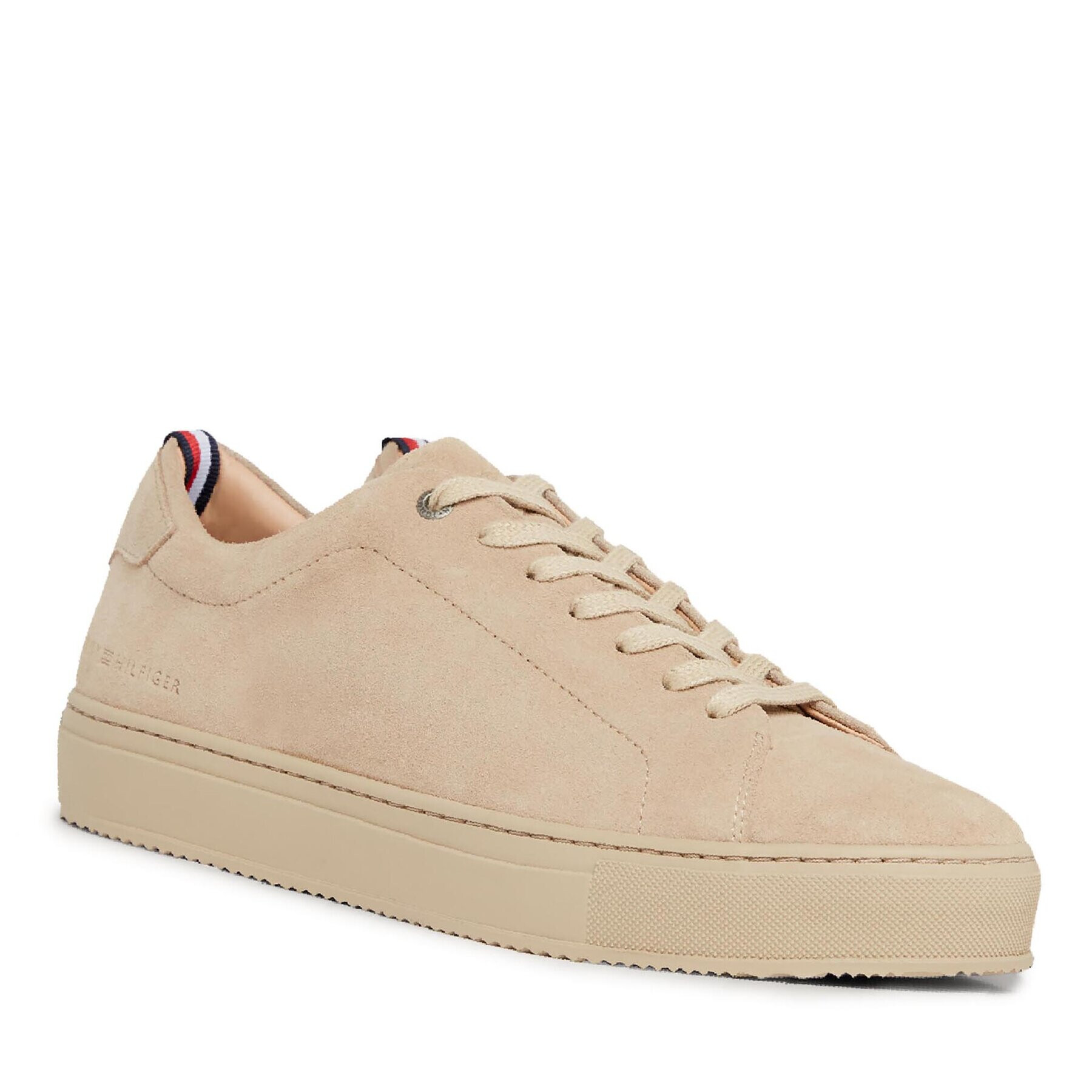 Tommy Hilfiger Sneakersy Premium Cup Mono Suede FM0FM04850 Béžová - Pepit.sk