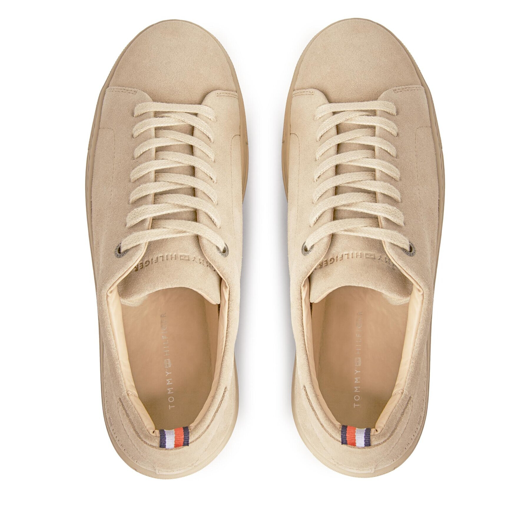 Tommy Hilfiger Sneakersy Premium Cup Mono Suede FM0FM04850 Béžová - Pepit.sk