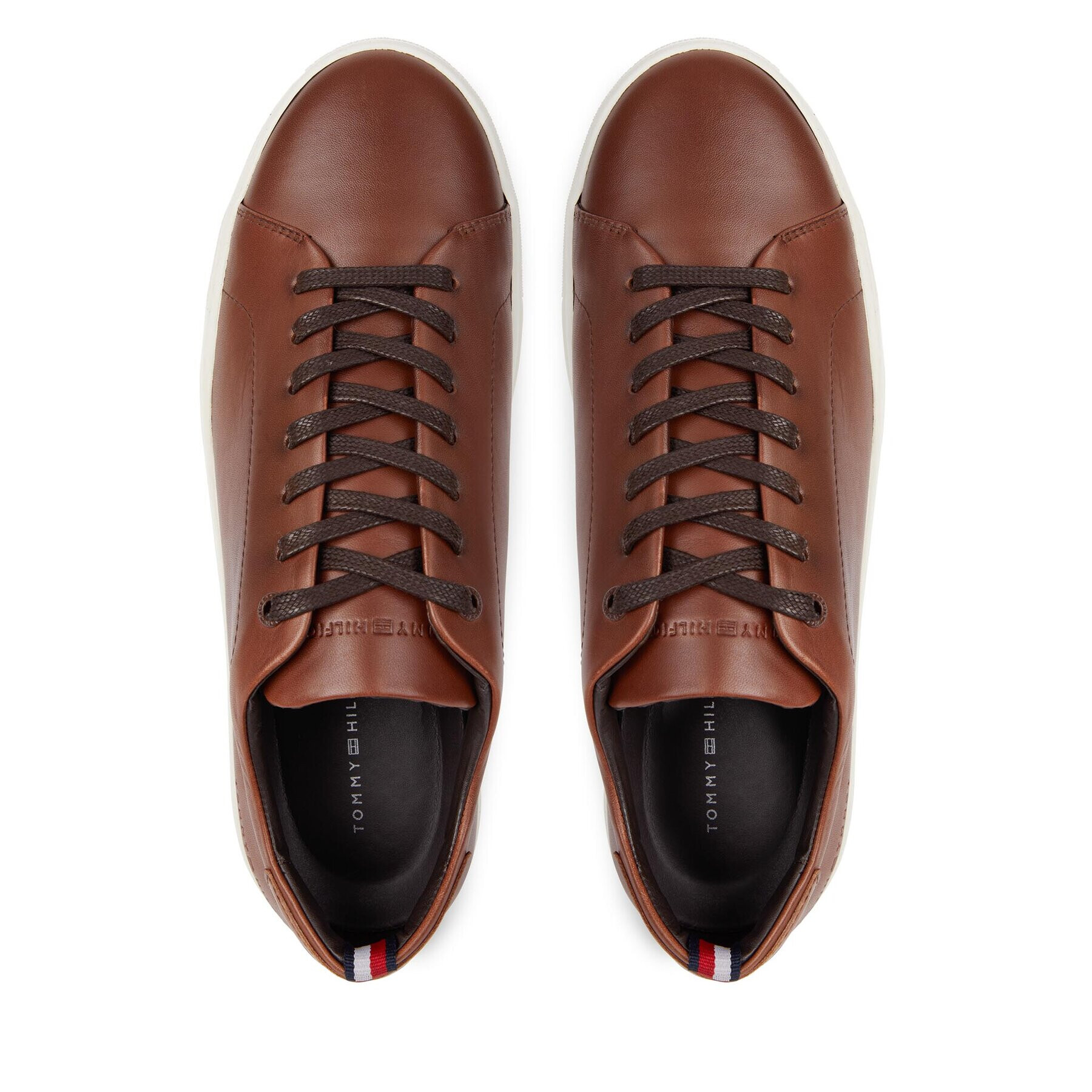 Tommy Hilfiger Sneakersy Premium Heritage Cupsole Cognac FM0FM04832 Hnedá - Pepit.sk