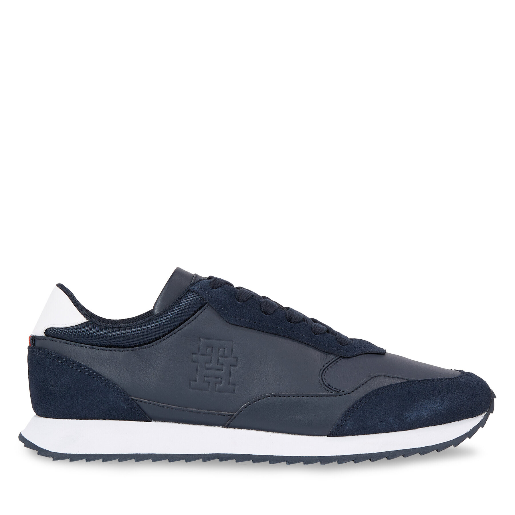 Tommy Hilfiger Sneakersy Runner Evo Lth Mix FM0FM04776 Modrá - Pepit.sk