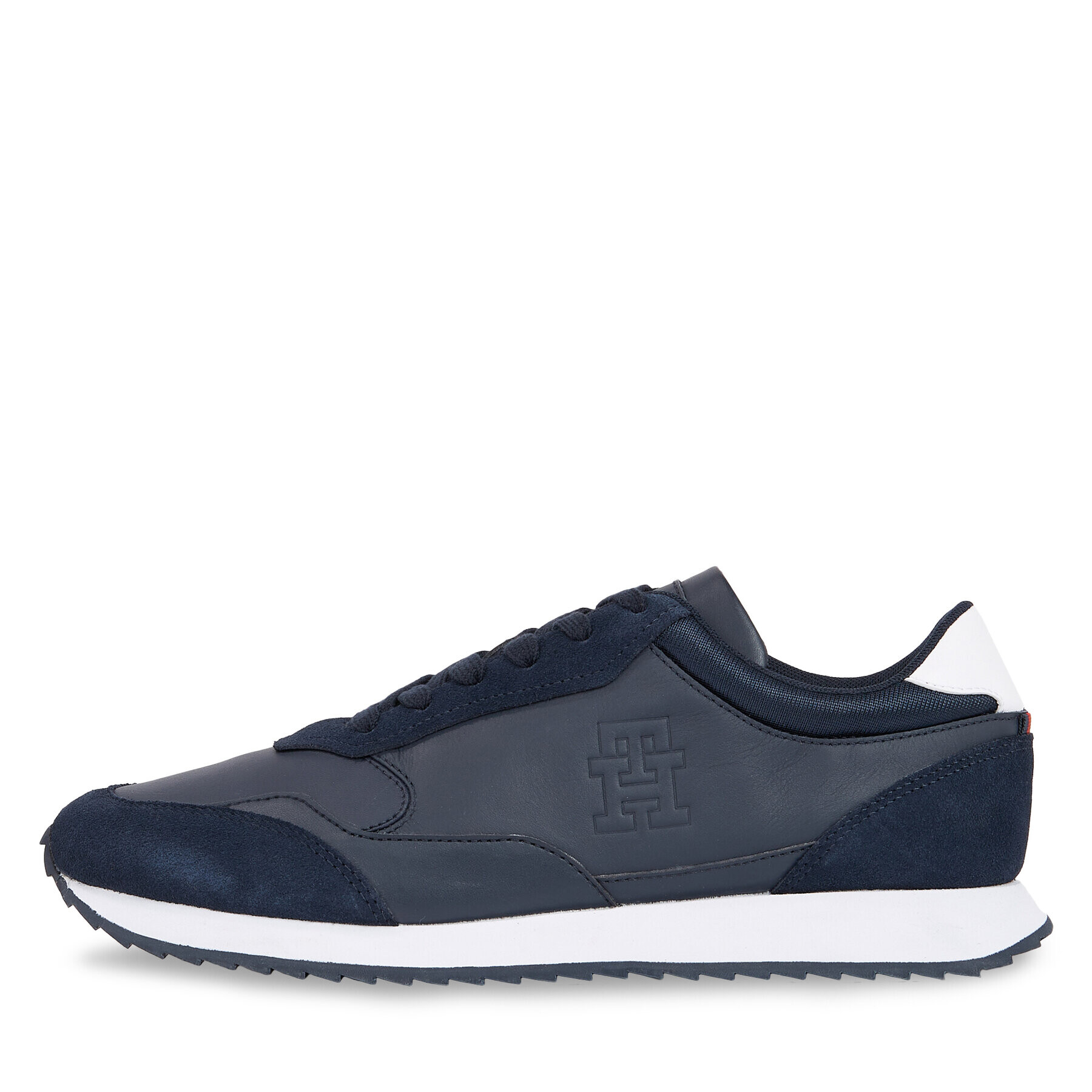 Tommy Hilfiger Sneakersy Runner Evo Lth Mix FM0FM04776 Modrá - Pepit.sk