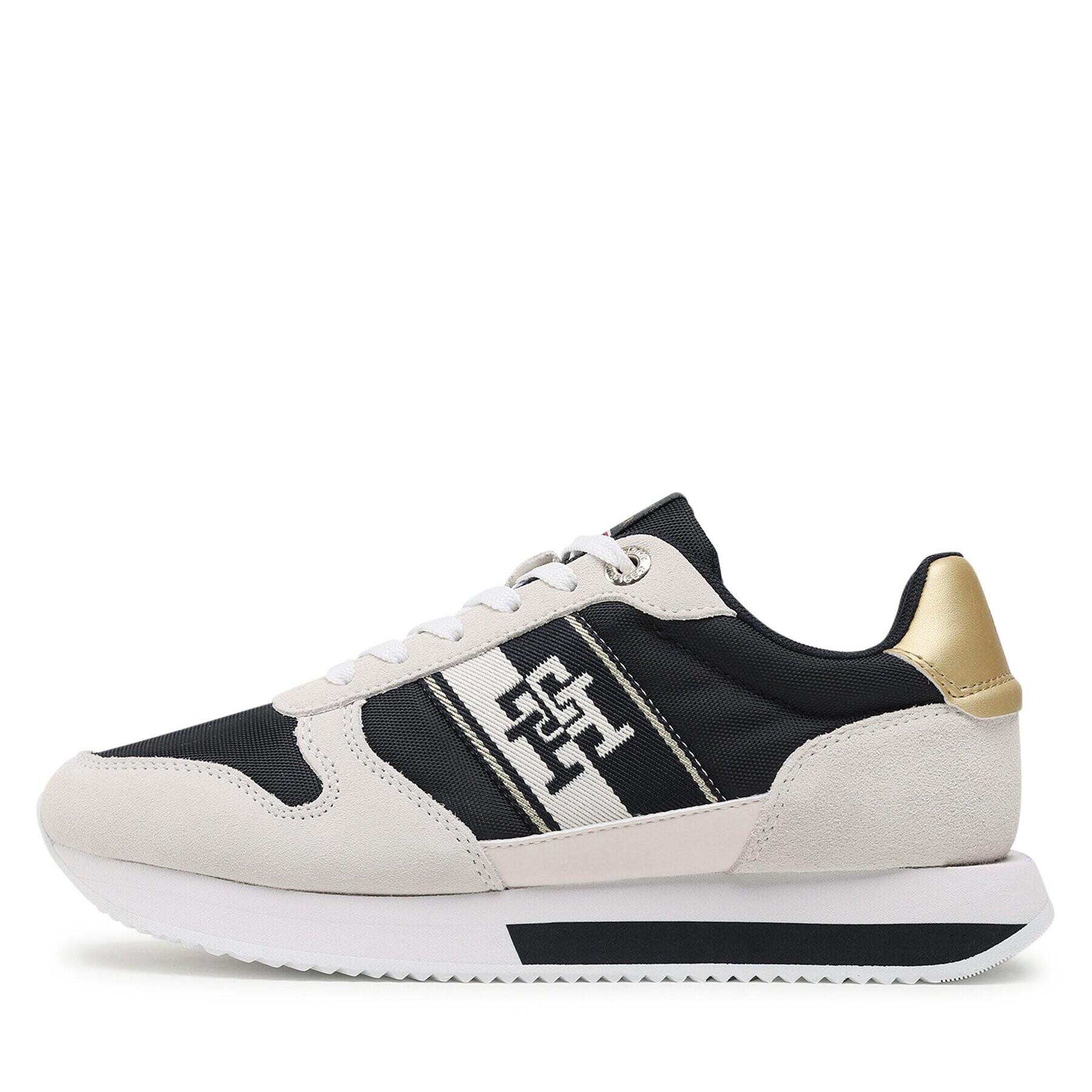 Tommy Hilfiger Sneakersy Runner With Th Webbing Gold FW0FW07173 Béžová - Pepit.sk