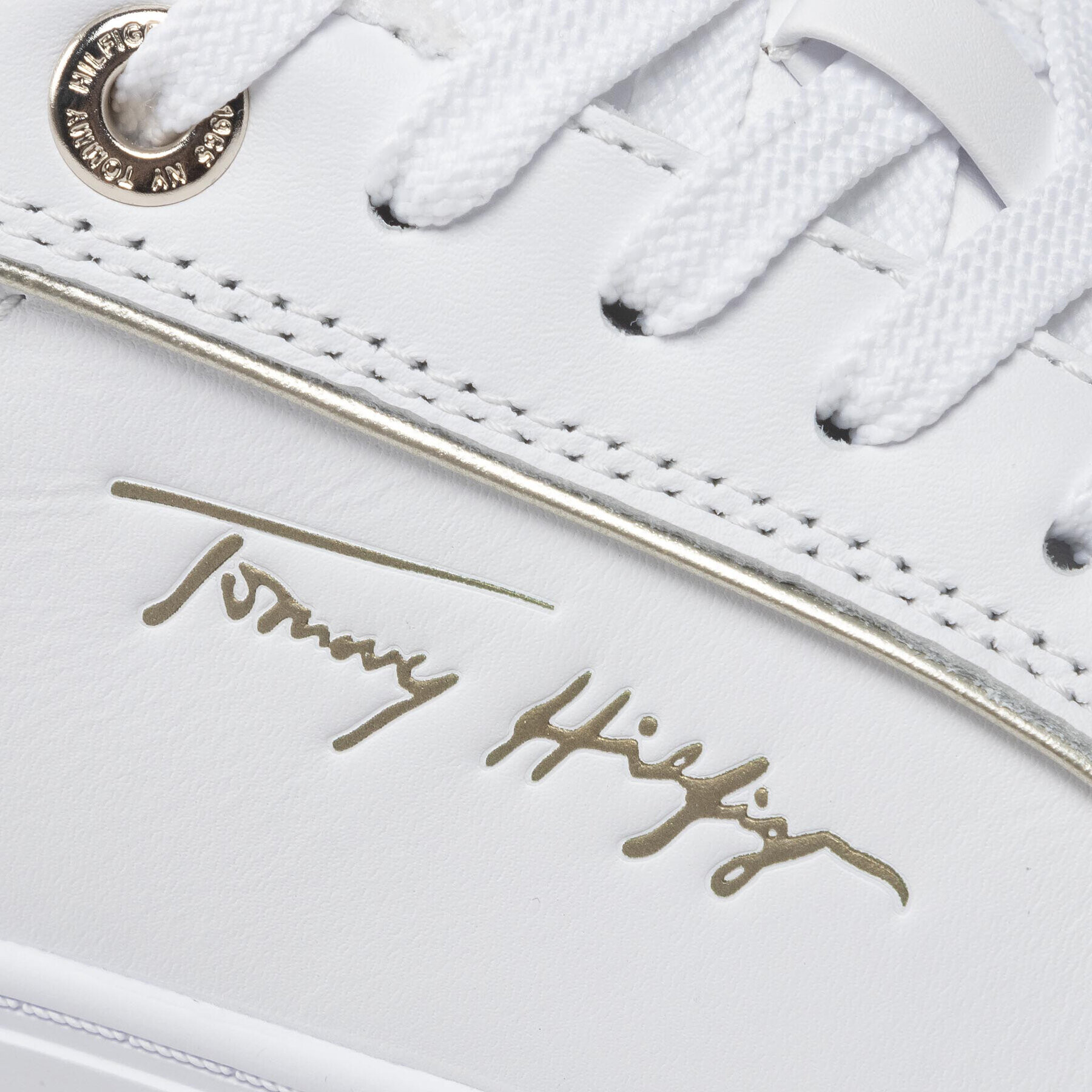 Tommy Hilfiger Sneakersy Signature Piping Sneaker FW0FW06869 Biela - Pepit.sk