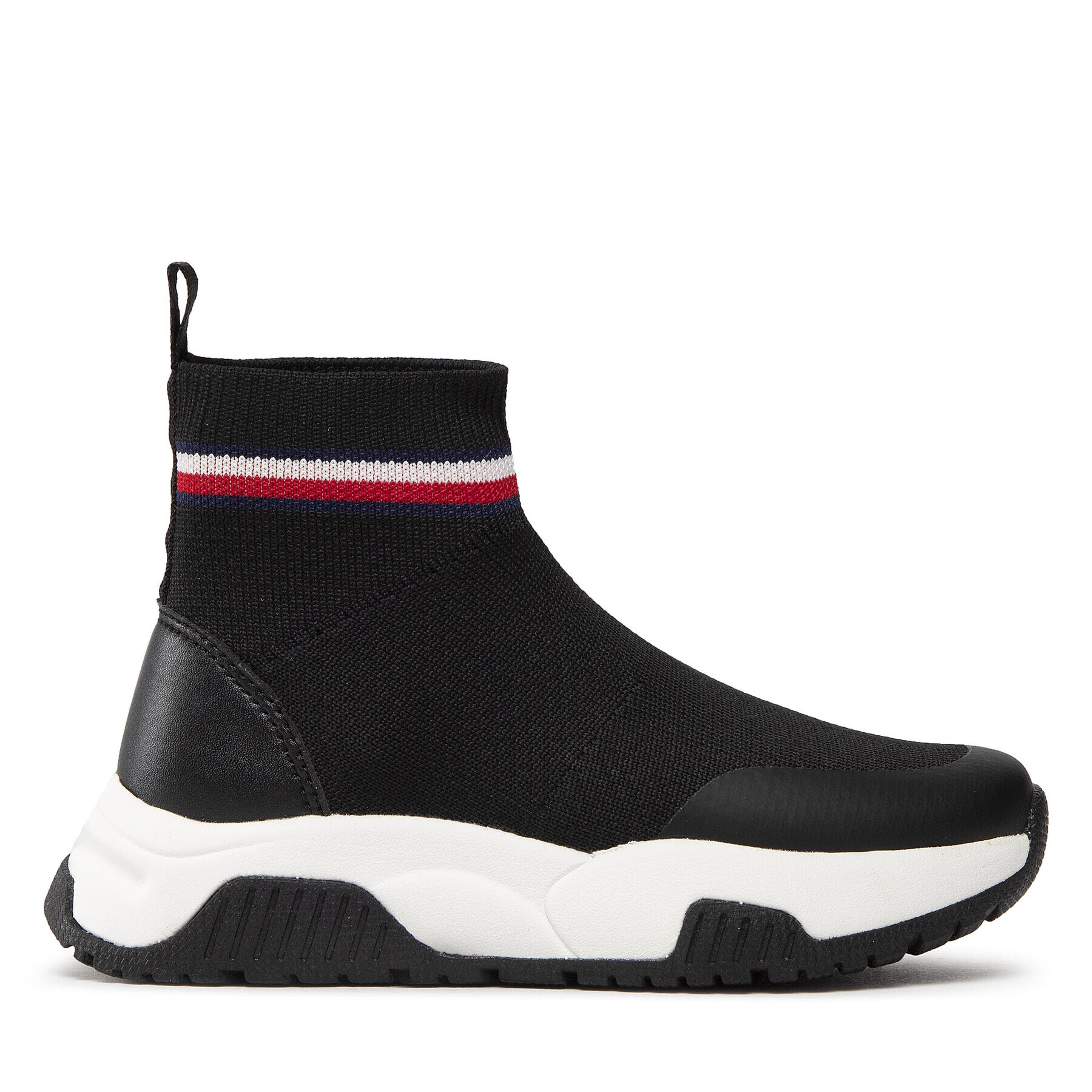 Tommy Hilfiger Sneakersy Sock Sneaker T3A9-32360-0702 M Čierna - Pepit.sk