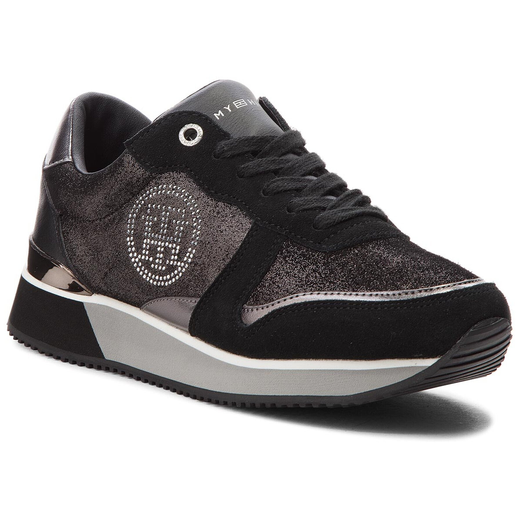 Tommy Hilfiger Sneakersy Stud City Snea FW0FW03229 Čierna - Pepit.sk