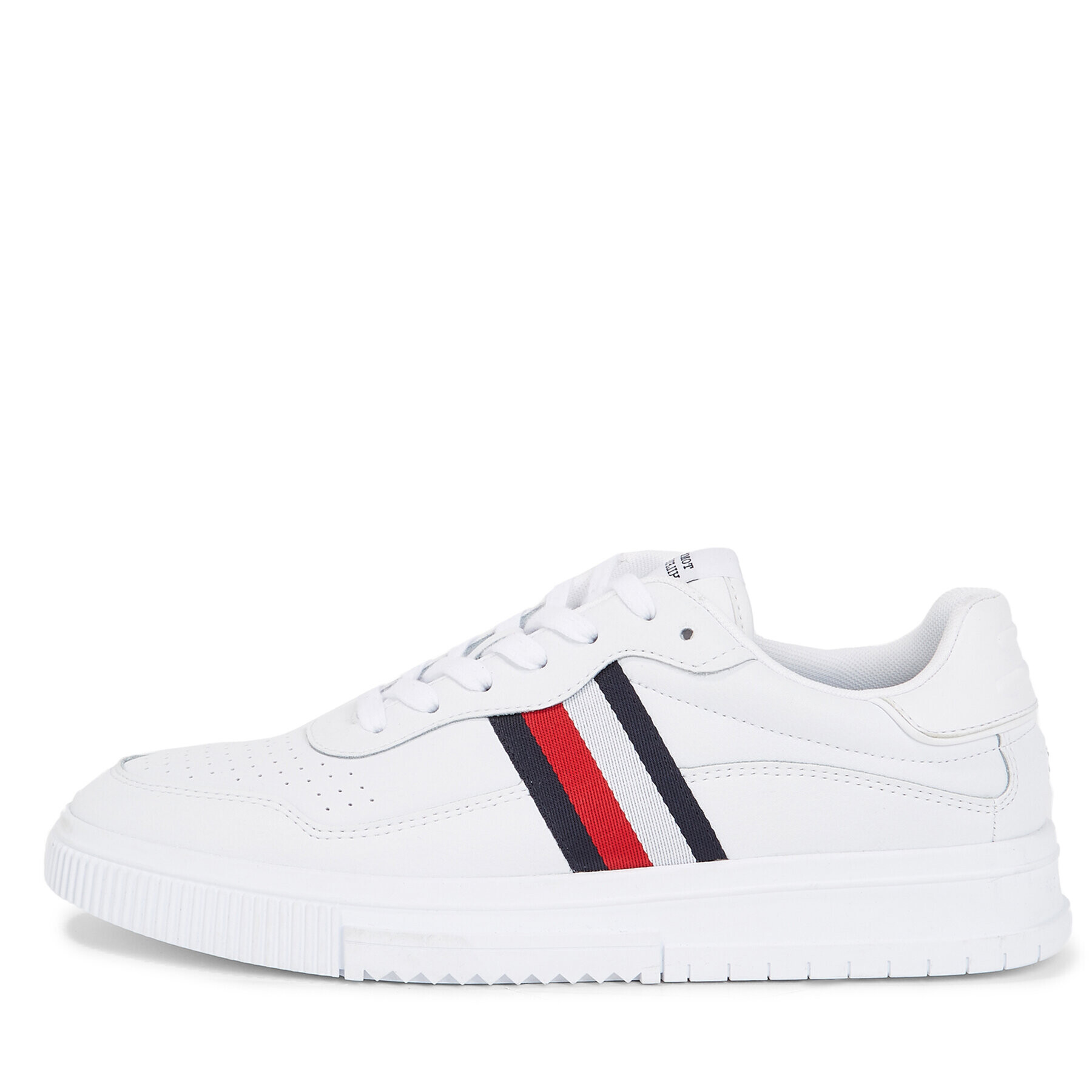 Tommy Hilfiger Sneakersy Supercup Leather Stripes FM0FM04824 Biela - Pepit.sk