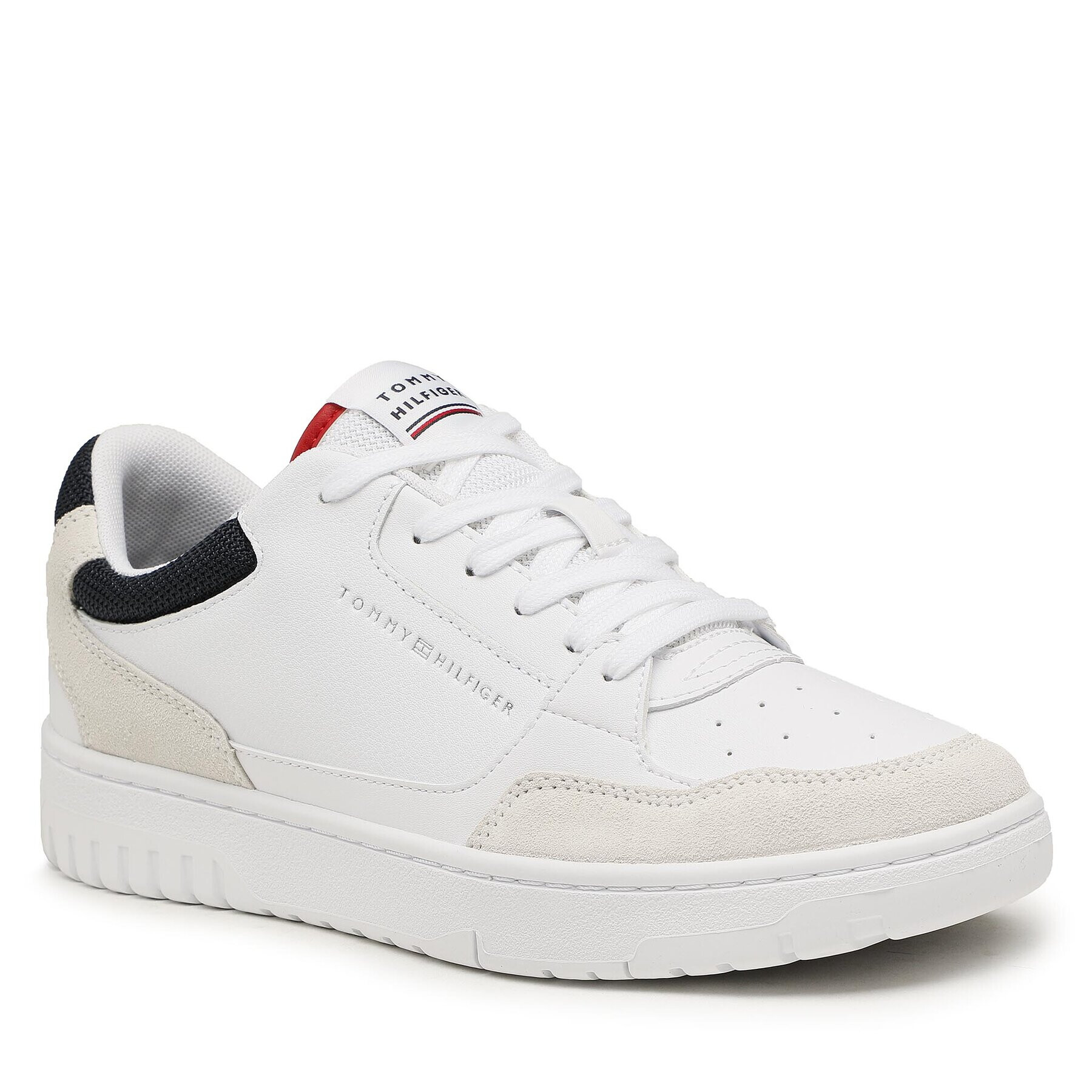 Tommy Hilfiger Sneakersy Th Basket Core Rwb FM0FM04730 Biela - Pepit.sk