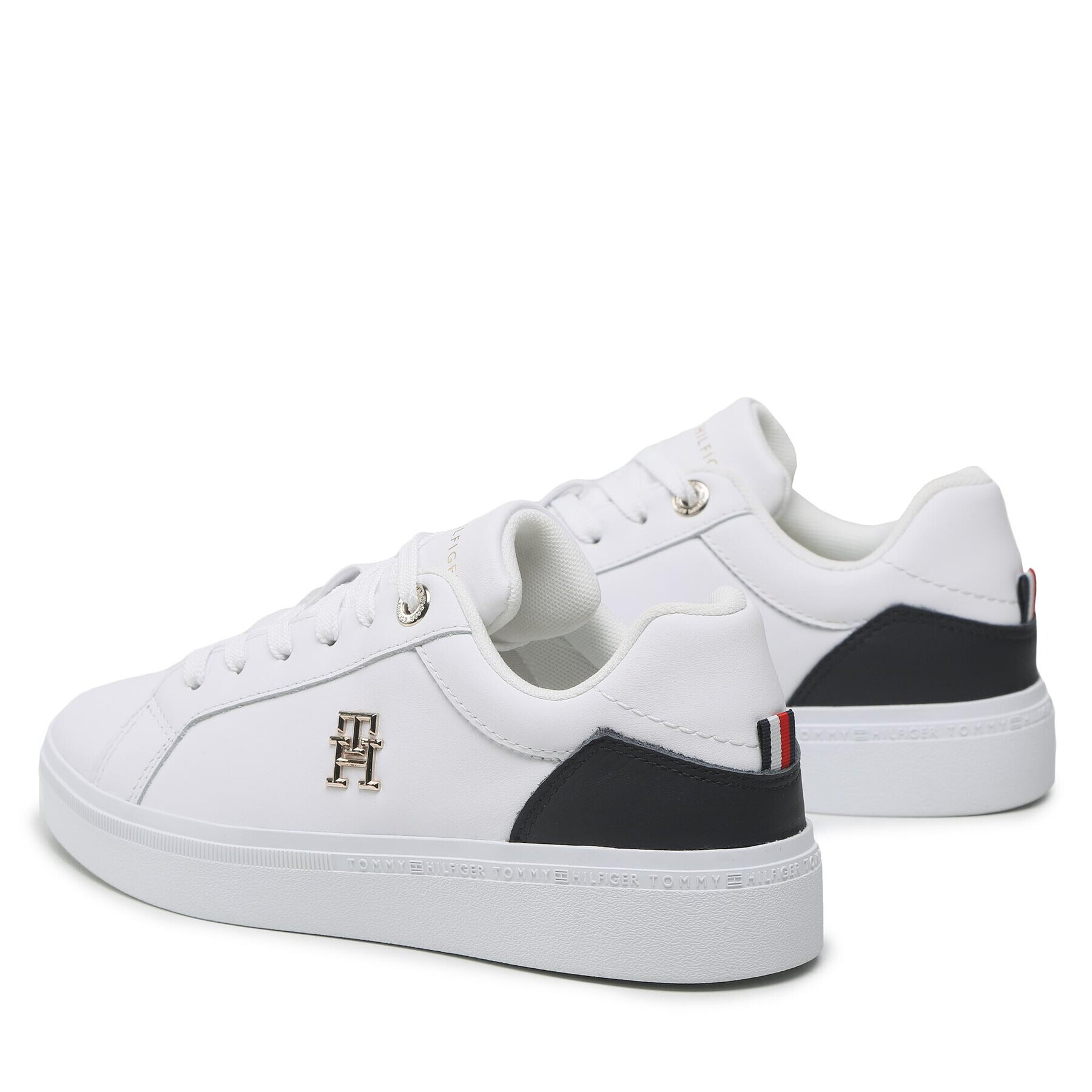 Tommy Hilfiger Sneakersy Th Court Sneaker FW0FW06854 Biela - Pepit.sk