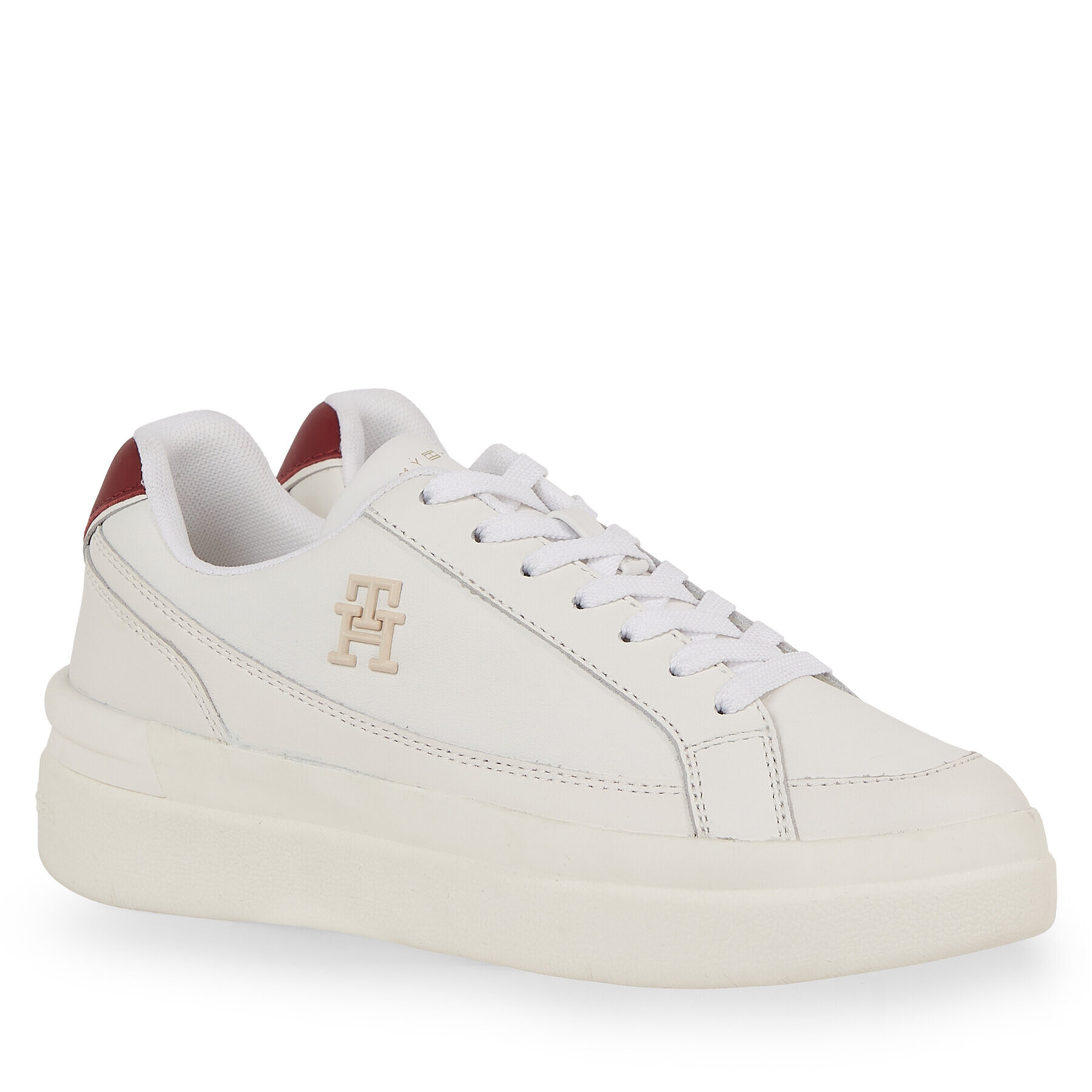 Tommy Hilfiger Sneakersy Th Elevated Court Sneaker FW0FW07568 Biela - Pepit.sk