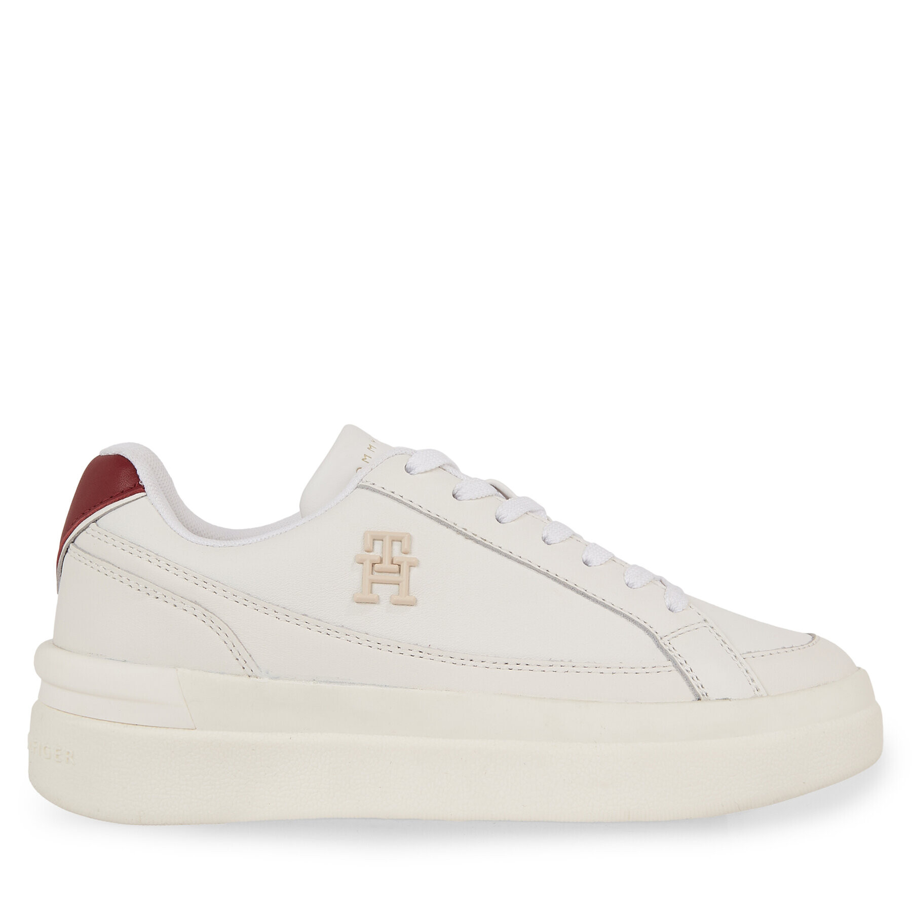 Tommy Hilfiger Sneakersy Th Elevated Court Sneaker FW0FW07568 Biela - Pepit.sk