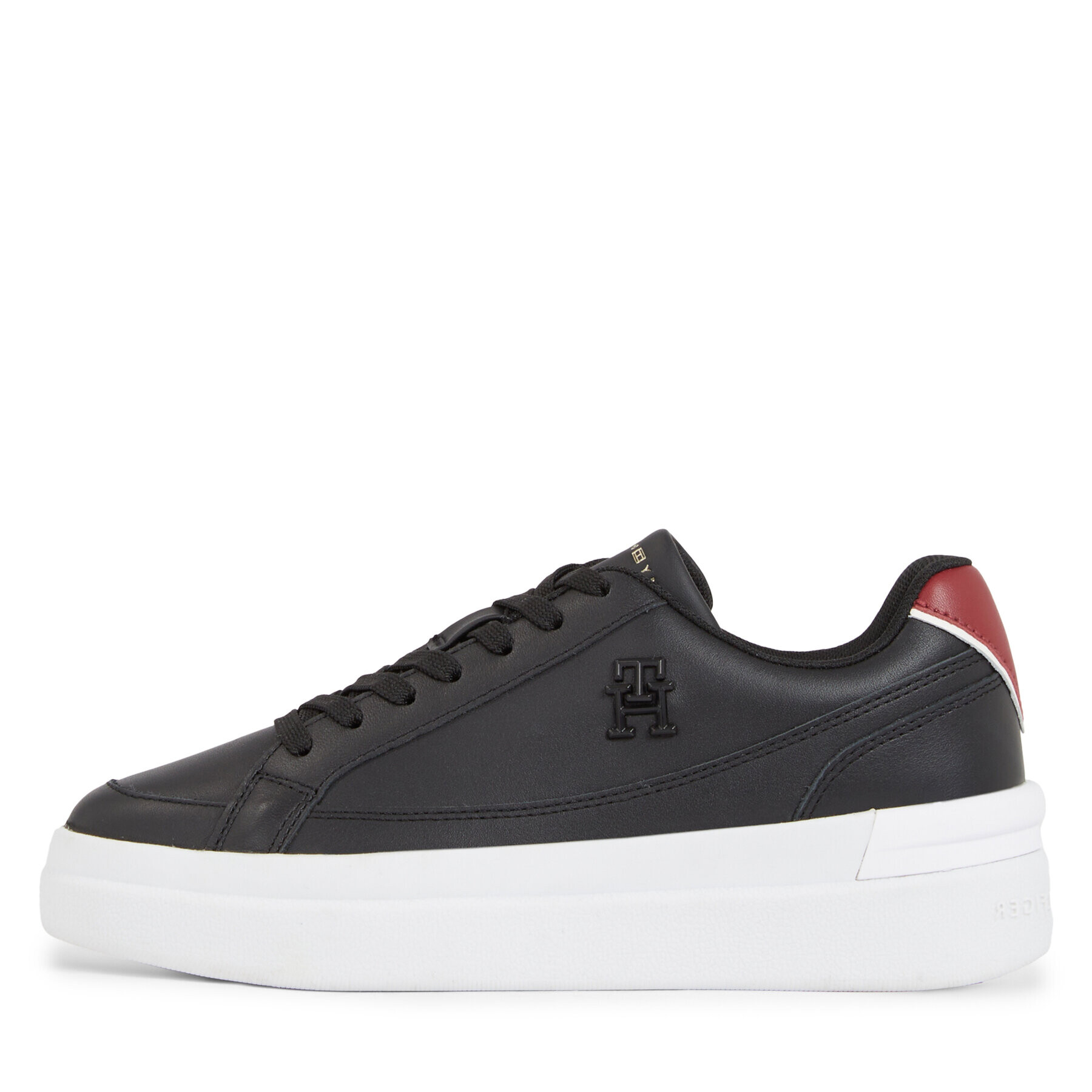 Tommy Hilfiger Sneakersy Th Elevated Court Sneaker FW0FW07568 Čierna - Pepit.sk