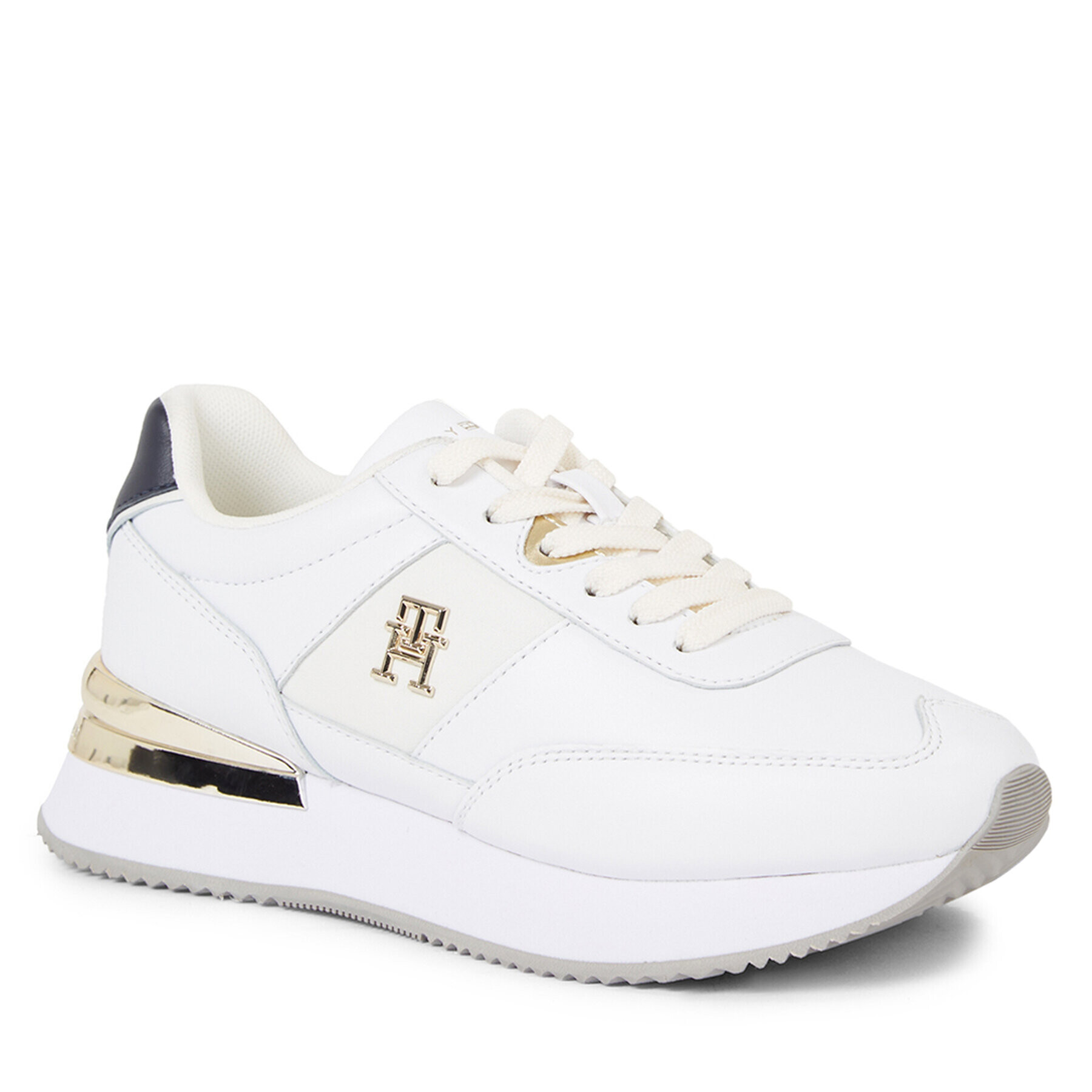 Tommy Hilfiger Sneakersy Th Elevated Feminine Runner Gld FW0FW07306 Biela - Pepit.sk