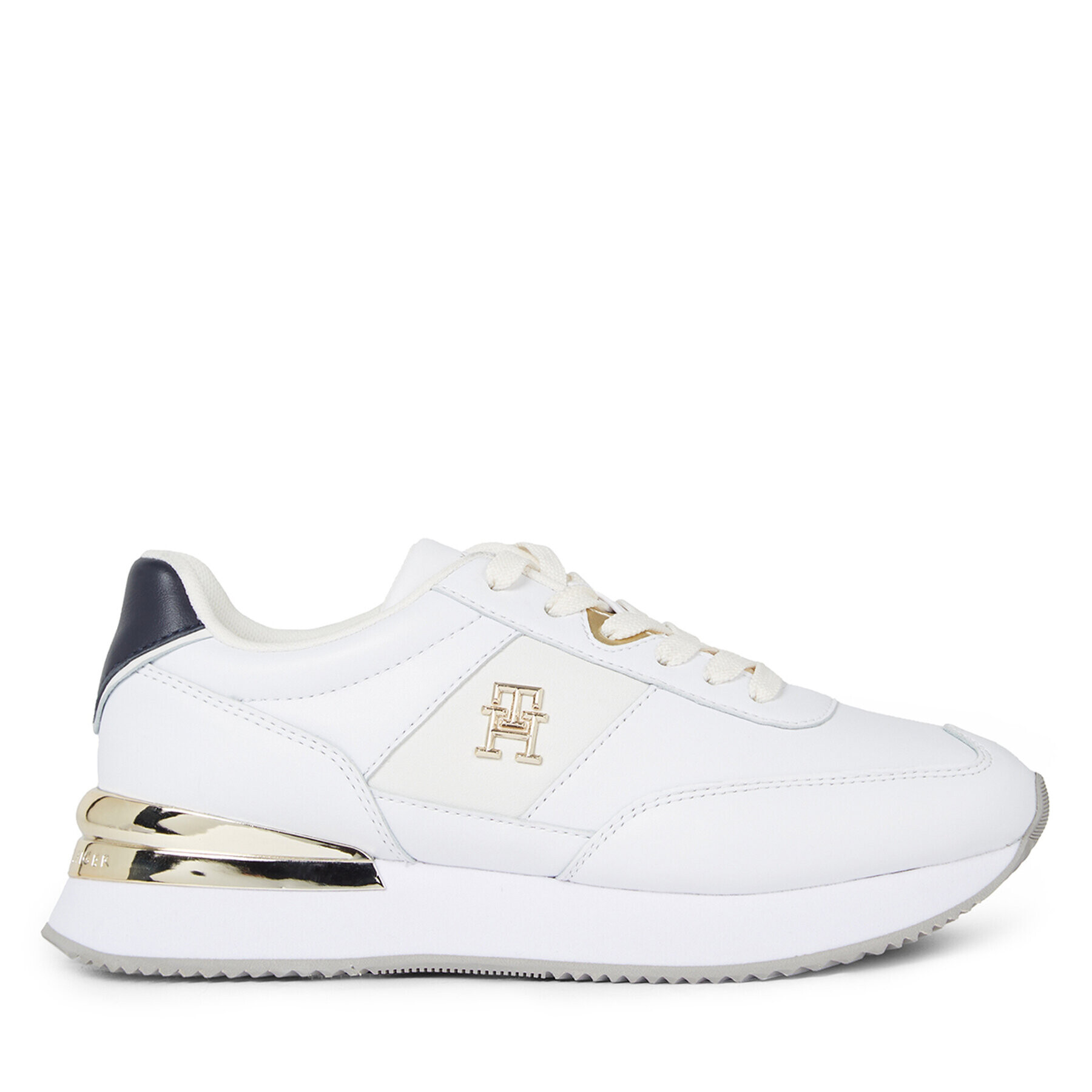 Tommy Hilfiger Sneakersy Th Elevated Feminine Runner Gld FW0FW07306 Biela - Pepit.sk