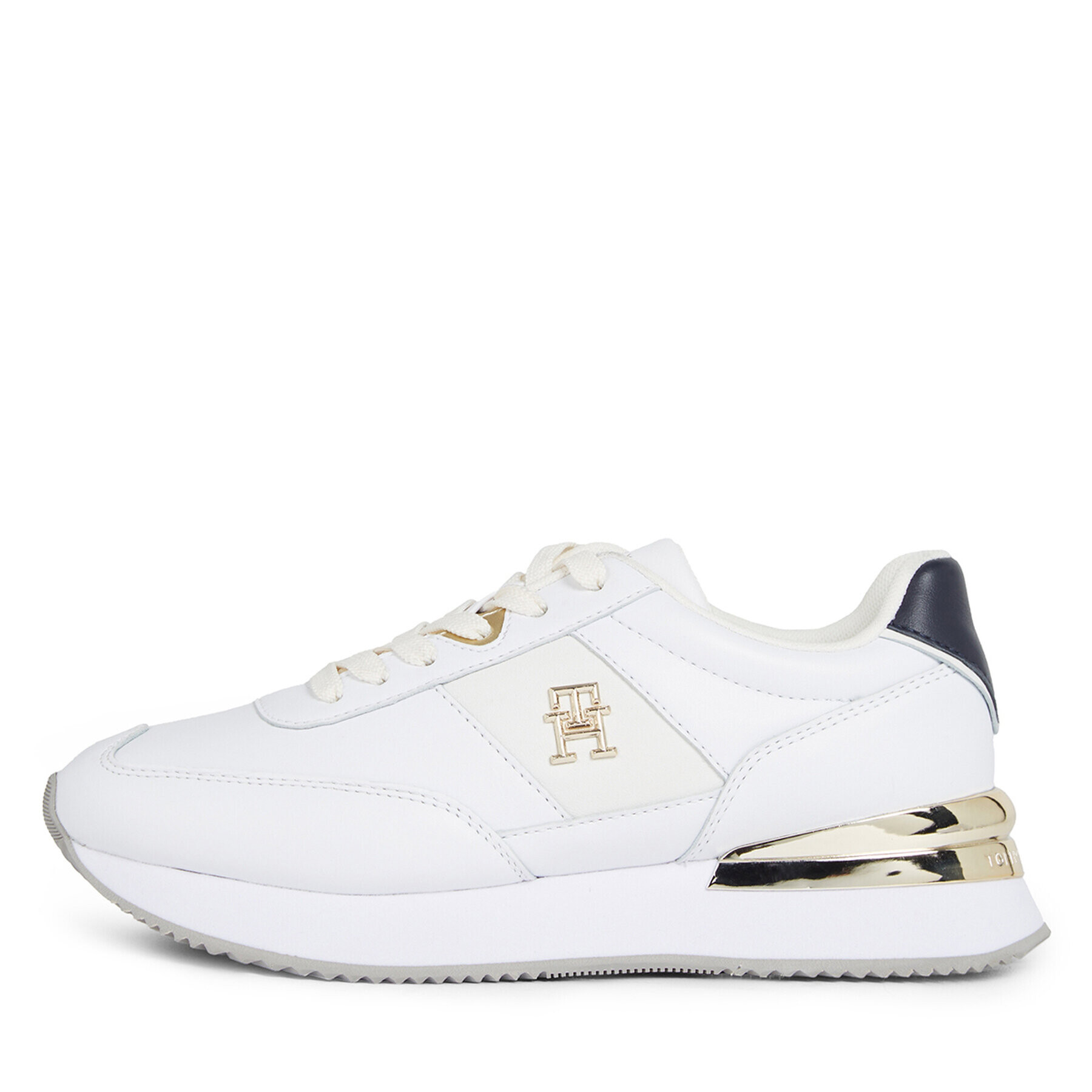 Tommy Hilfiger Sneakersy Th Elevated Feminine Runner Gld FW0FW07306 Biela - Pepit.sk