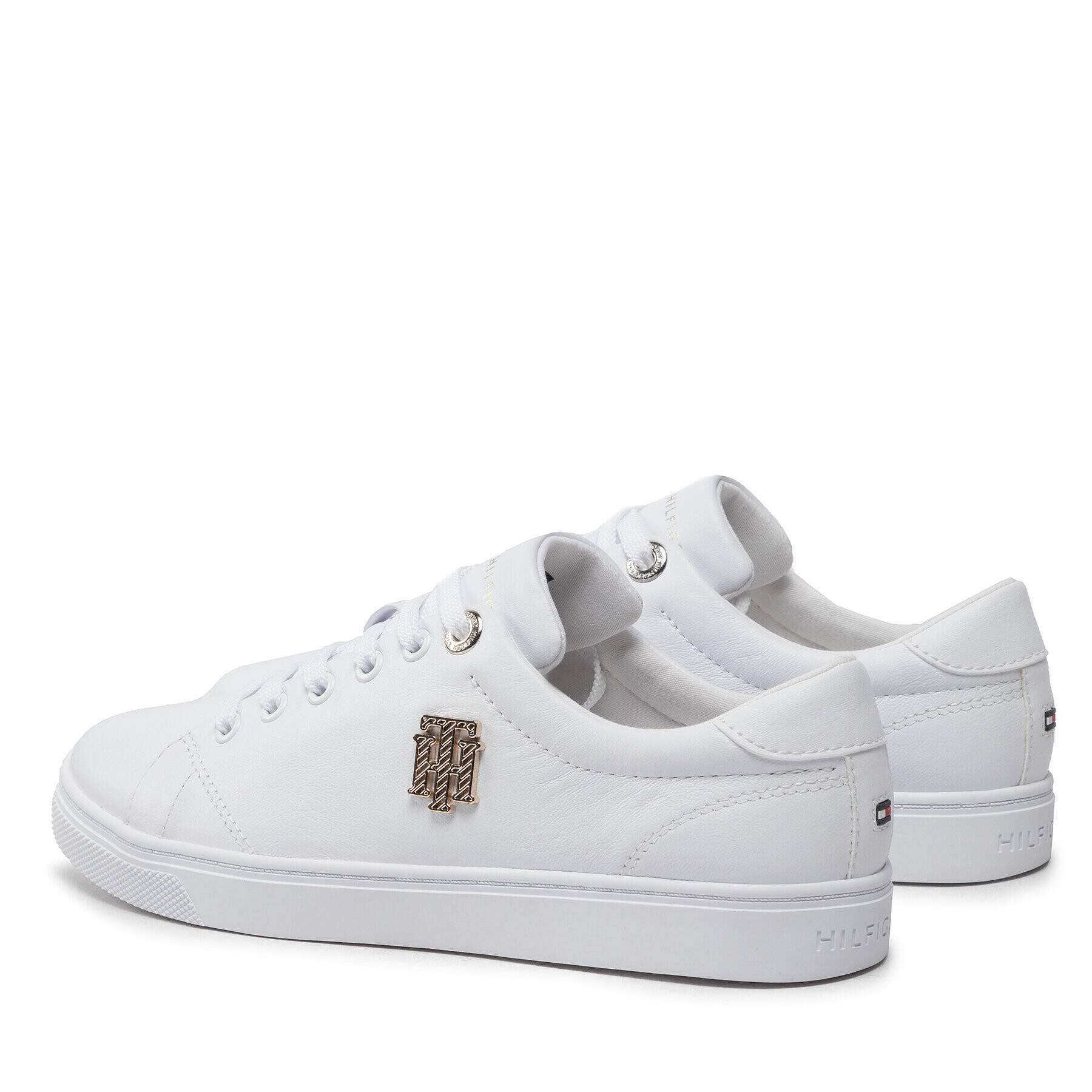 Tommy Hilfiger Sneakersy Th Hardware Logo Cupsole Sneaker FW0FW06523 Biela - Pepit.sk