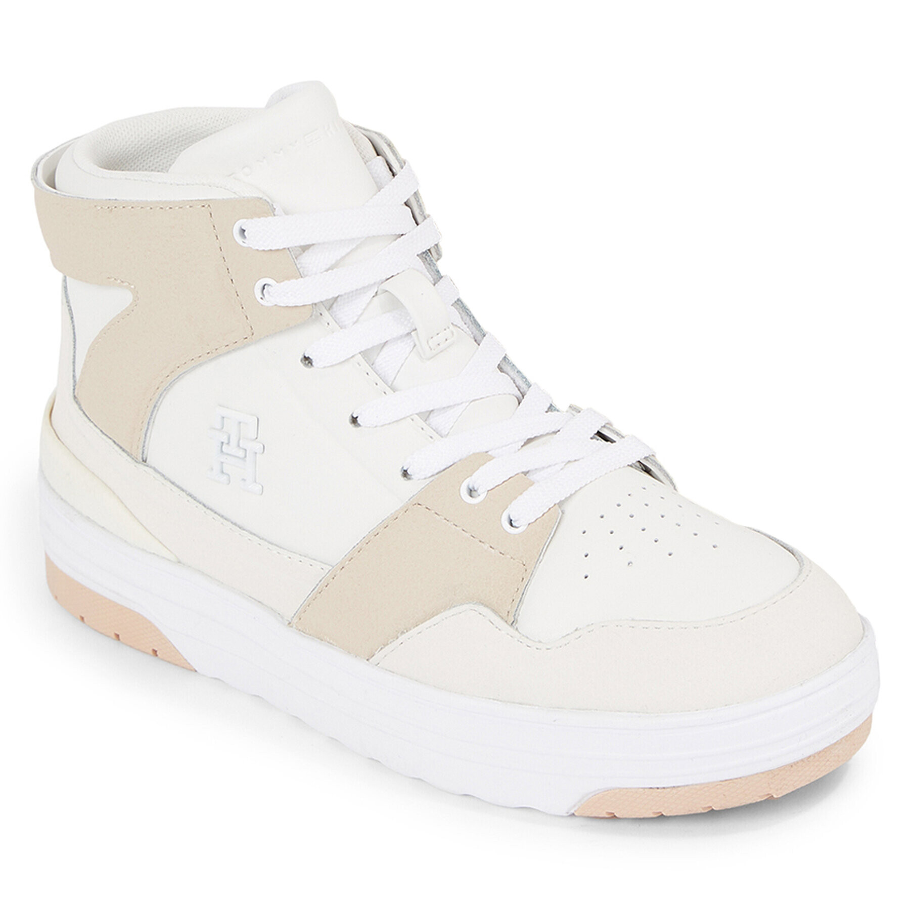 Tommy Hilfiger Sneakersy Th Hi Basket Sneaker FW0FW07308 Biela - Pepit.sk