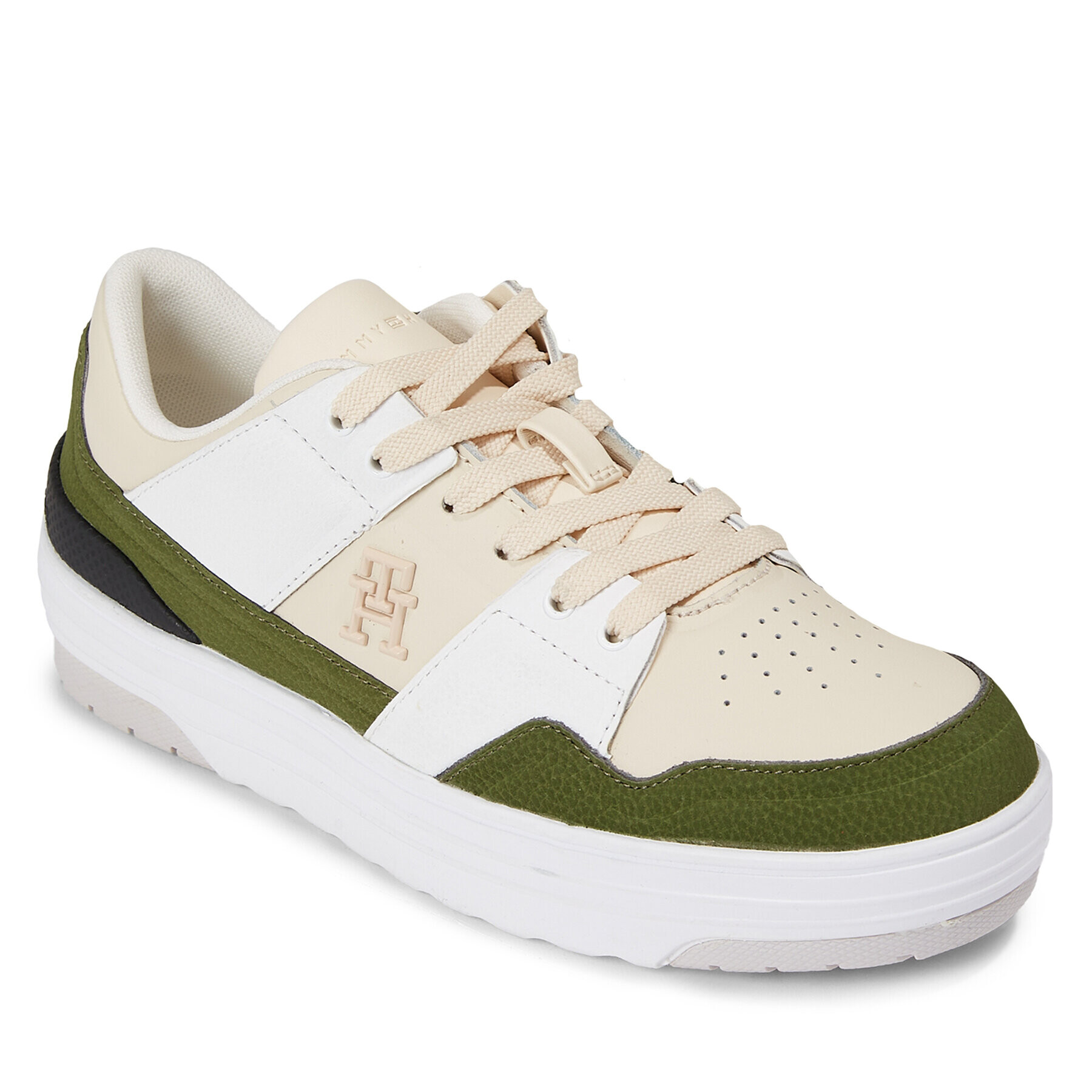 Tommy Hilfiger Sneakersy Th Lo Basket Sneaker FW0FW07309 Béžová - Pepit.sk