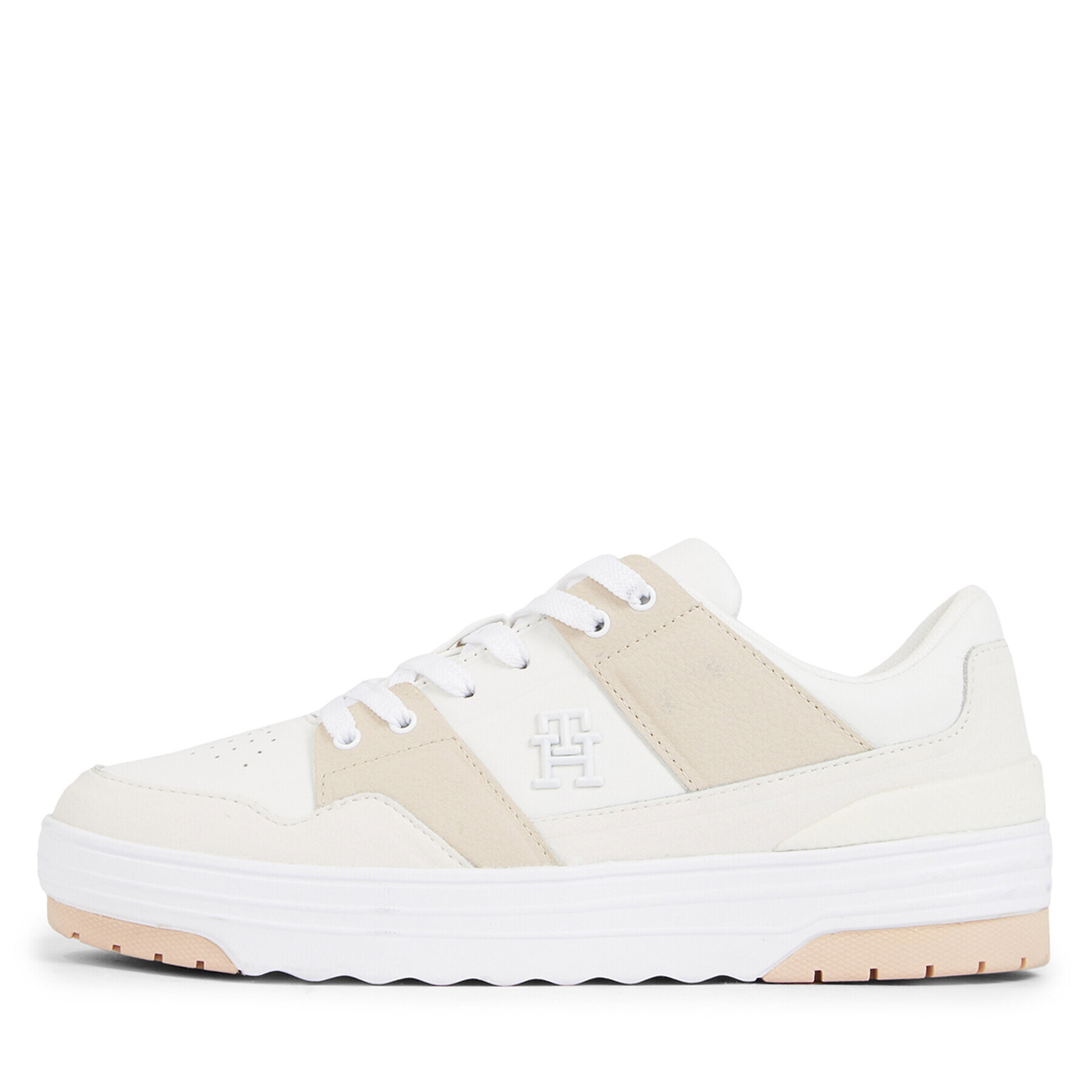 Tommy Hilfiger Sneakersy Th Lo Basket Sneaker FW0FW07309 Biela - Pepit.sk