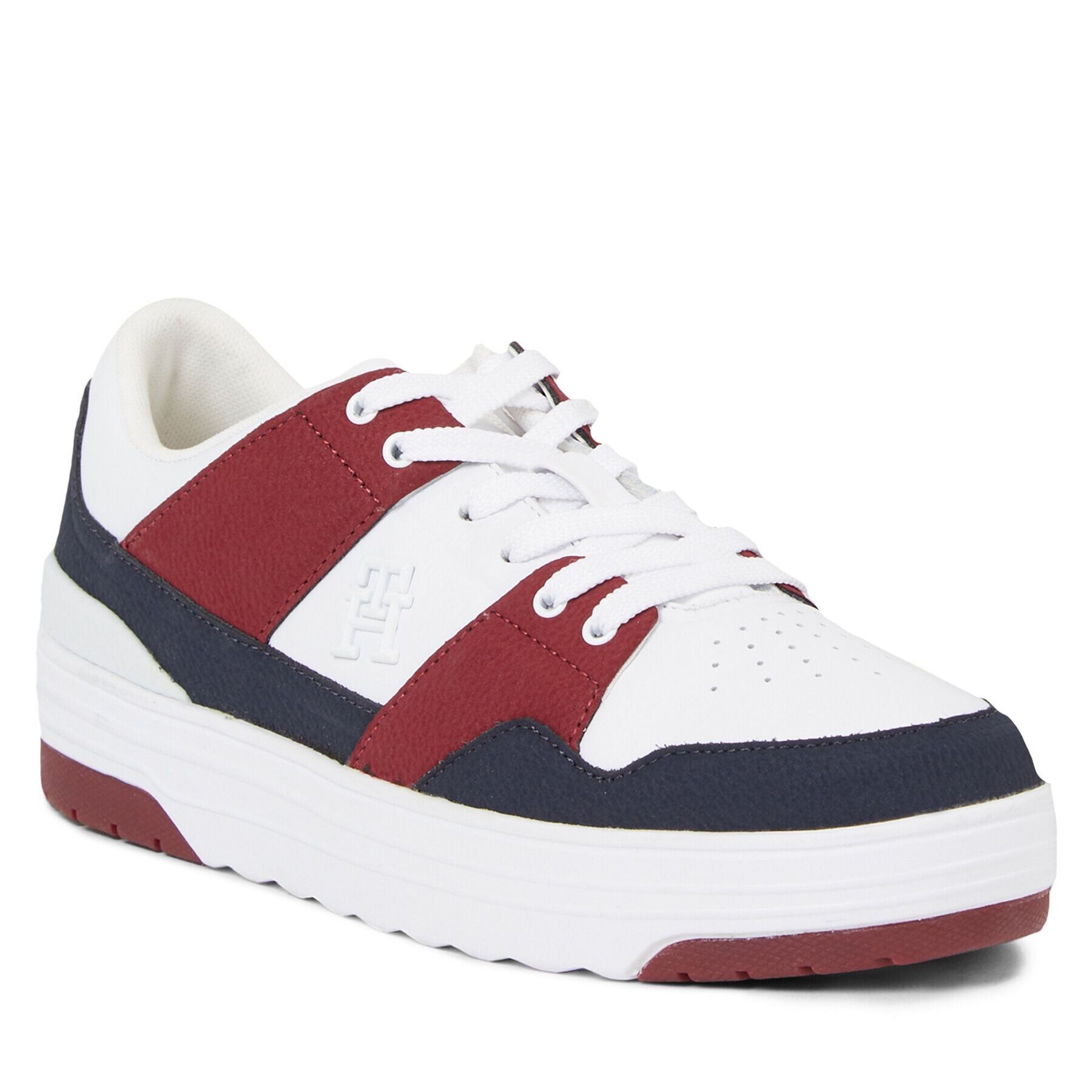 Tommy Hilfiger Sneakersy Th Lo Basket Sneaker FW0FW07309 Modrá - Pepit.sk