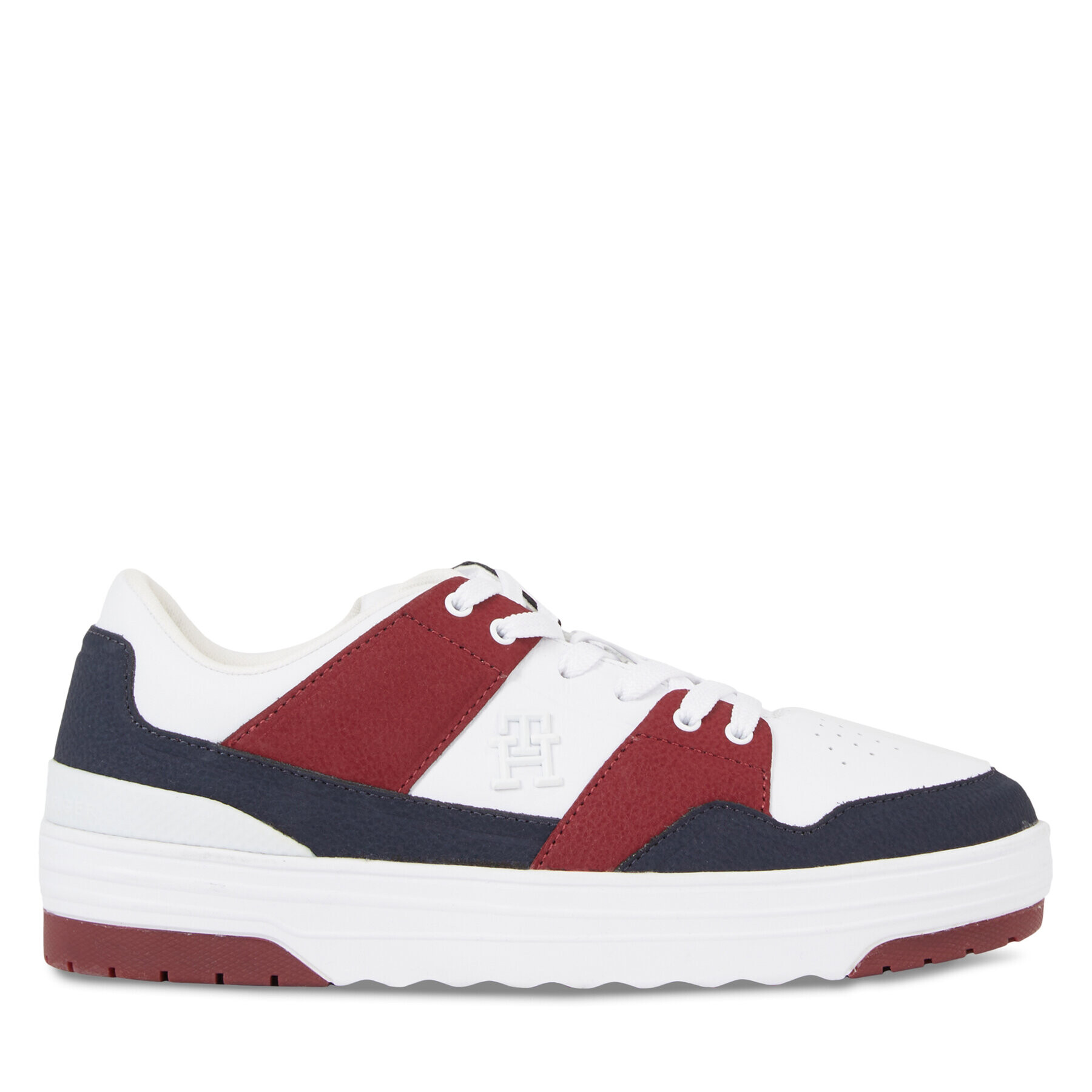 Tommy Hilfiger Sneakersy Th Lo Basket Sneaker FW0FW07309 Modrá - Pepit.sk