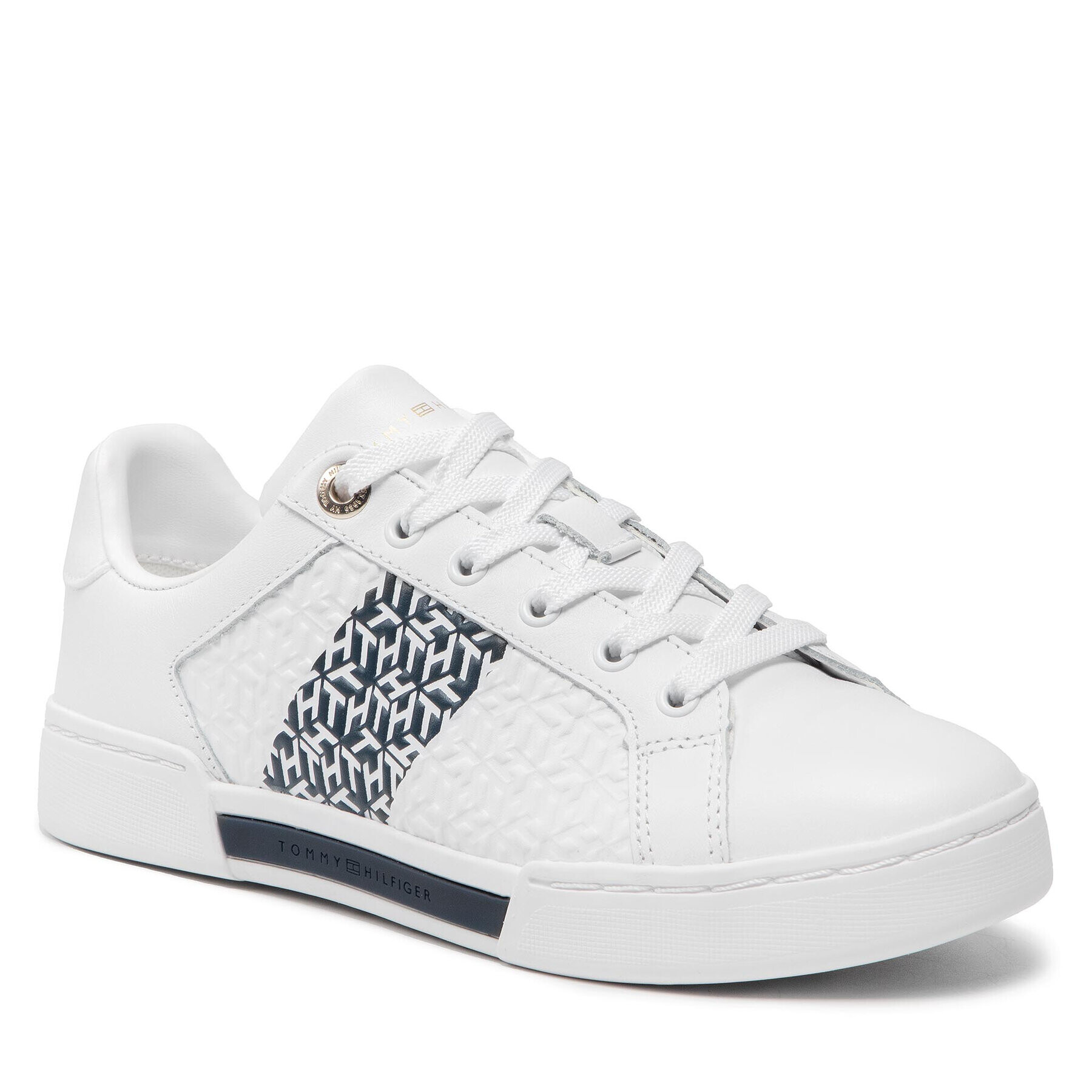 Tommy Hilfiger Sneakersy Th Monogram Elevated Sneaker FW0FW06455 Biela - Pepit.sk