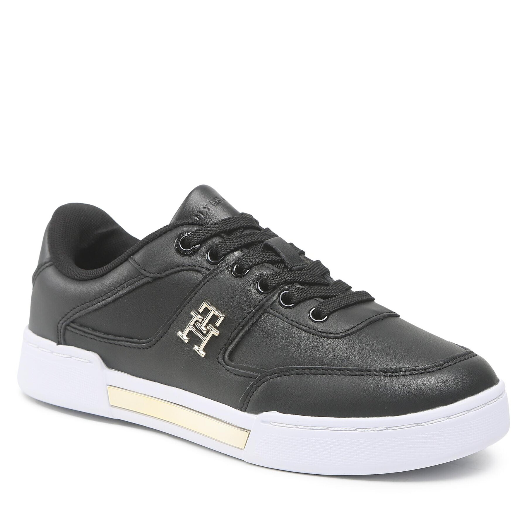 Tommy Hilfiger Sneakersy Th Prep Court Sneaker FW0FW06859 Čierna - Pepit.sk