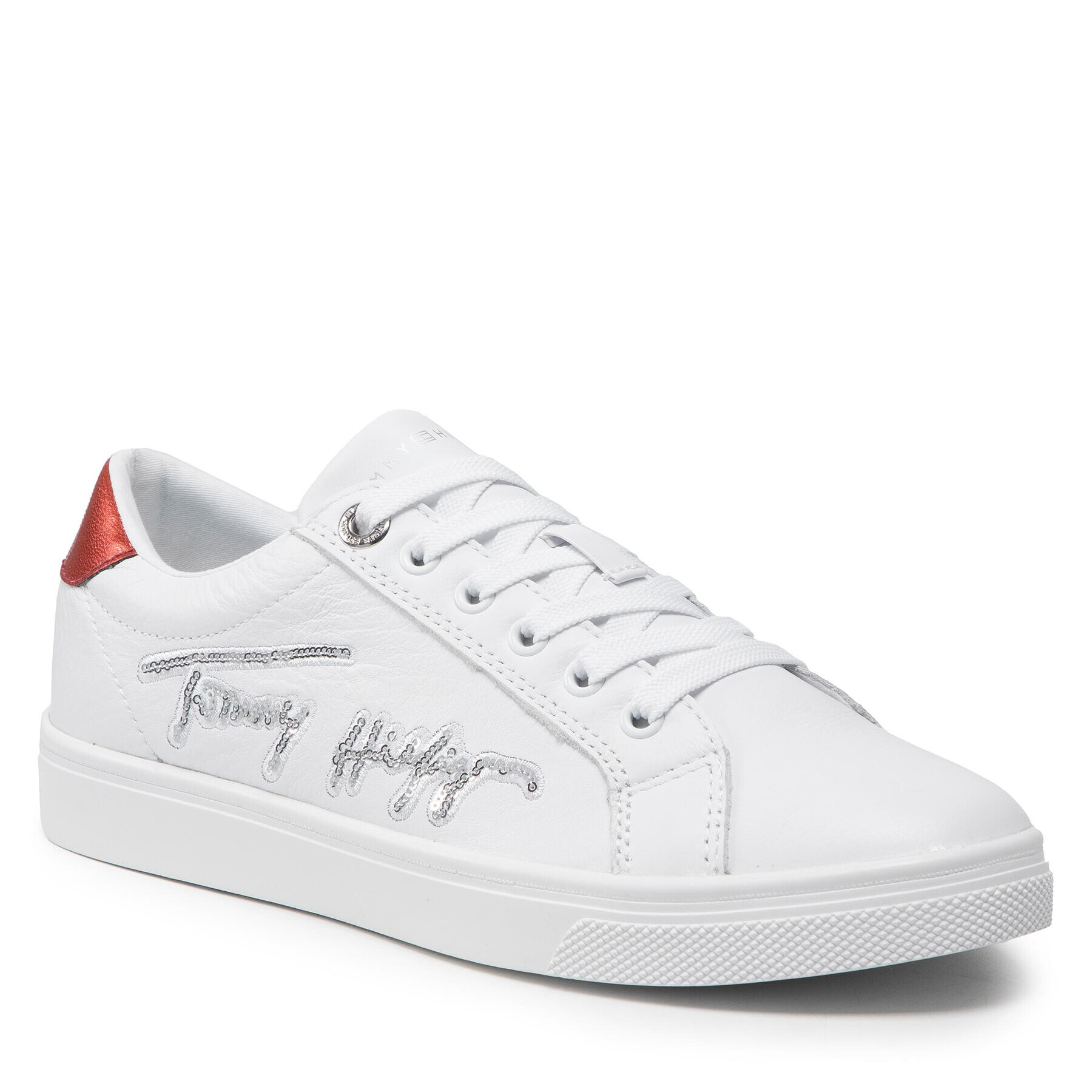 Tommy Hilfiger Sneakersy Th Signature Essential Cupsole FW0FW06132 Biela - Pepit.sk