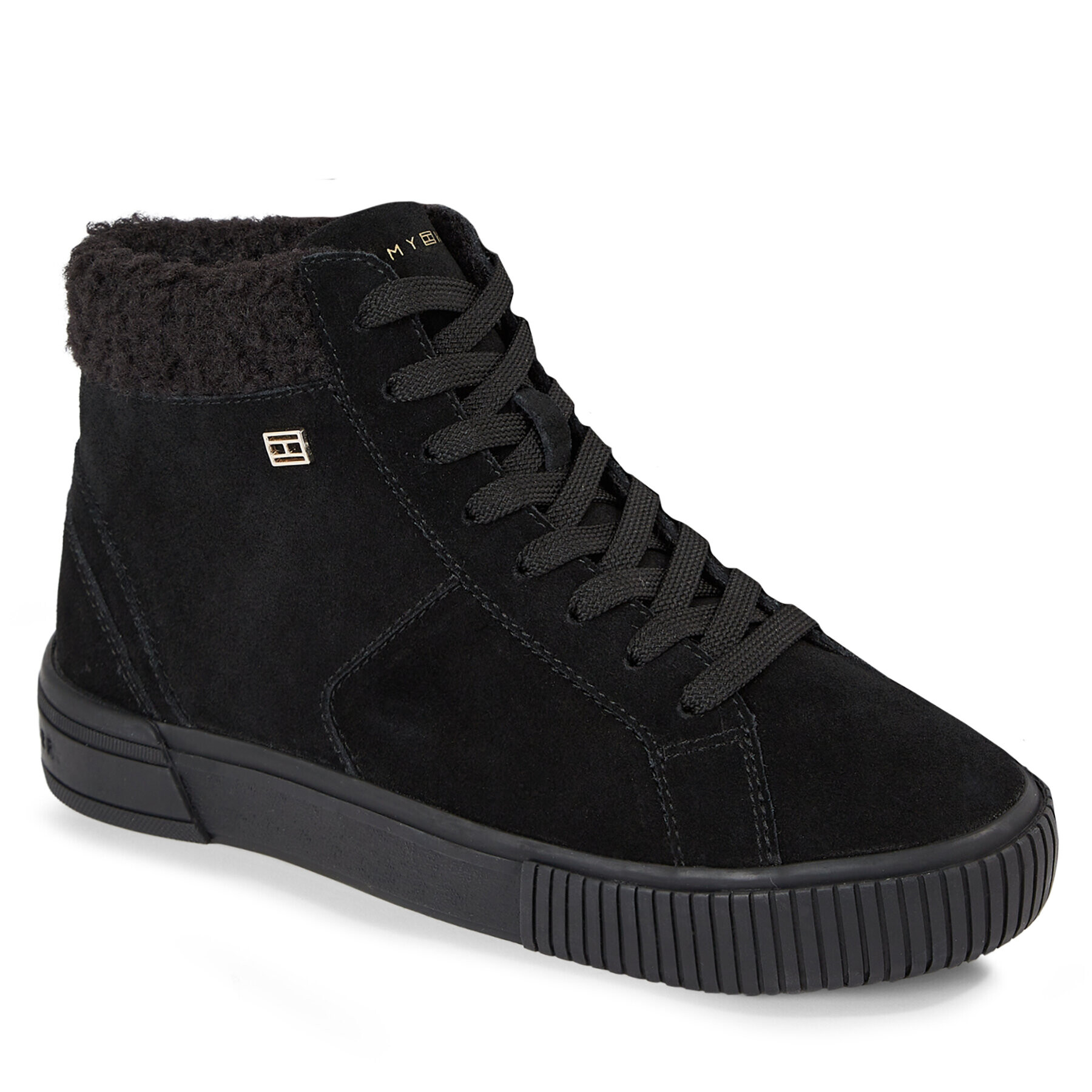 Tommy Hilfiger Sneakersy Vulc Suede Sneaker Hi FW0FW07549 Čierna - Pepit.sk