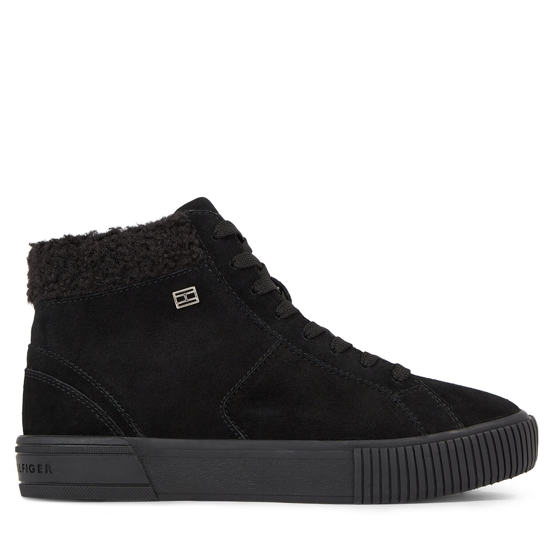 Tommy Hilfiger Sneakersy Vulc Suede Sneaker Hi FW0FW07549 Čierna - Pepit.sk