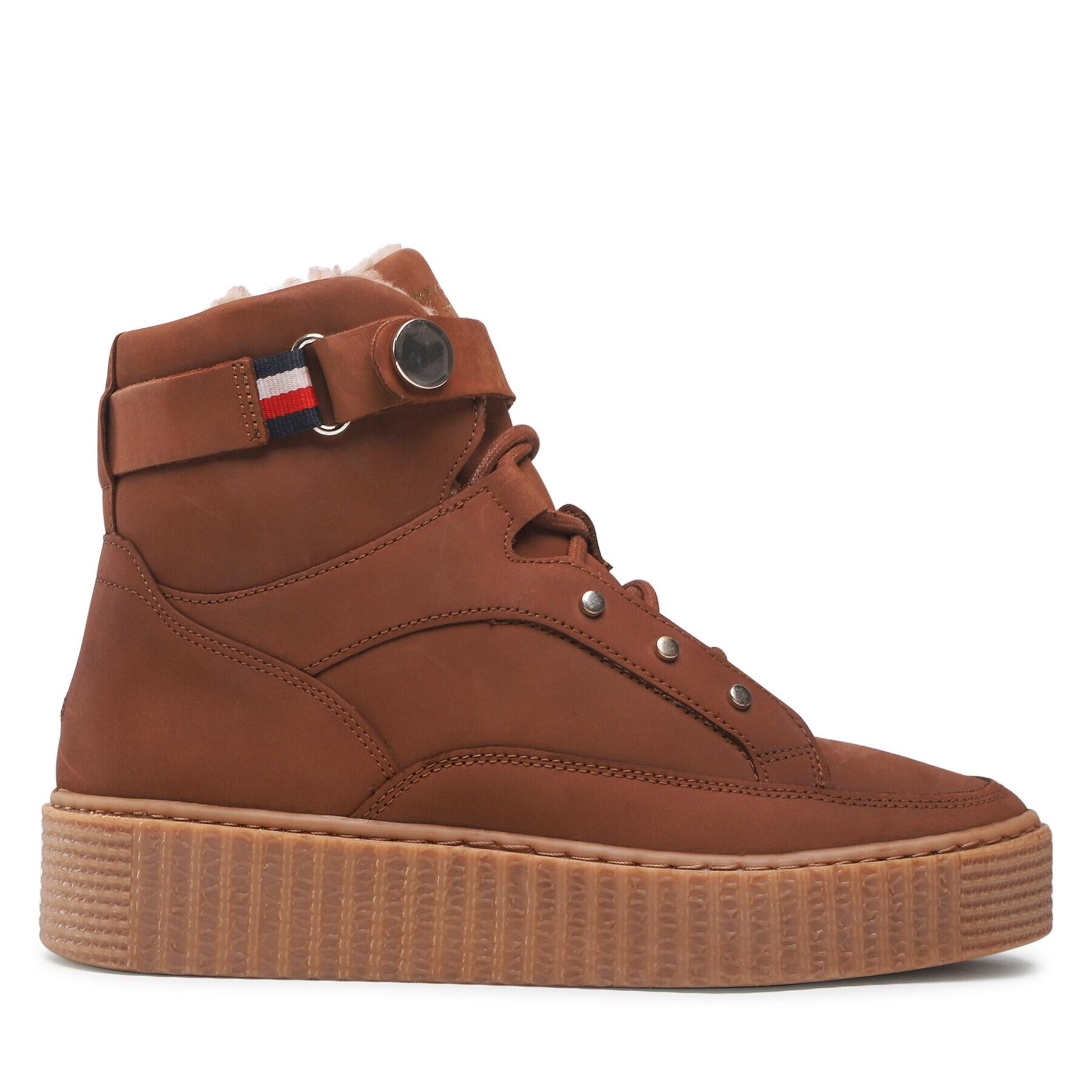 Tommy Hilfiger Sneakersy Warmlined Lace Up Boot FW0FW06798 Hnedá - Pepit.sk