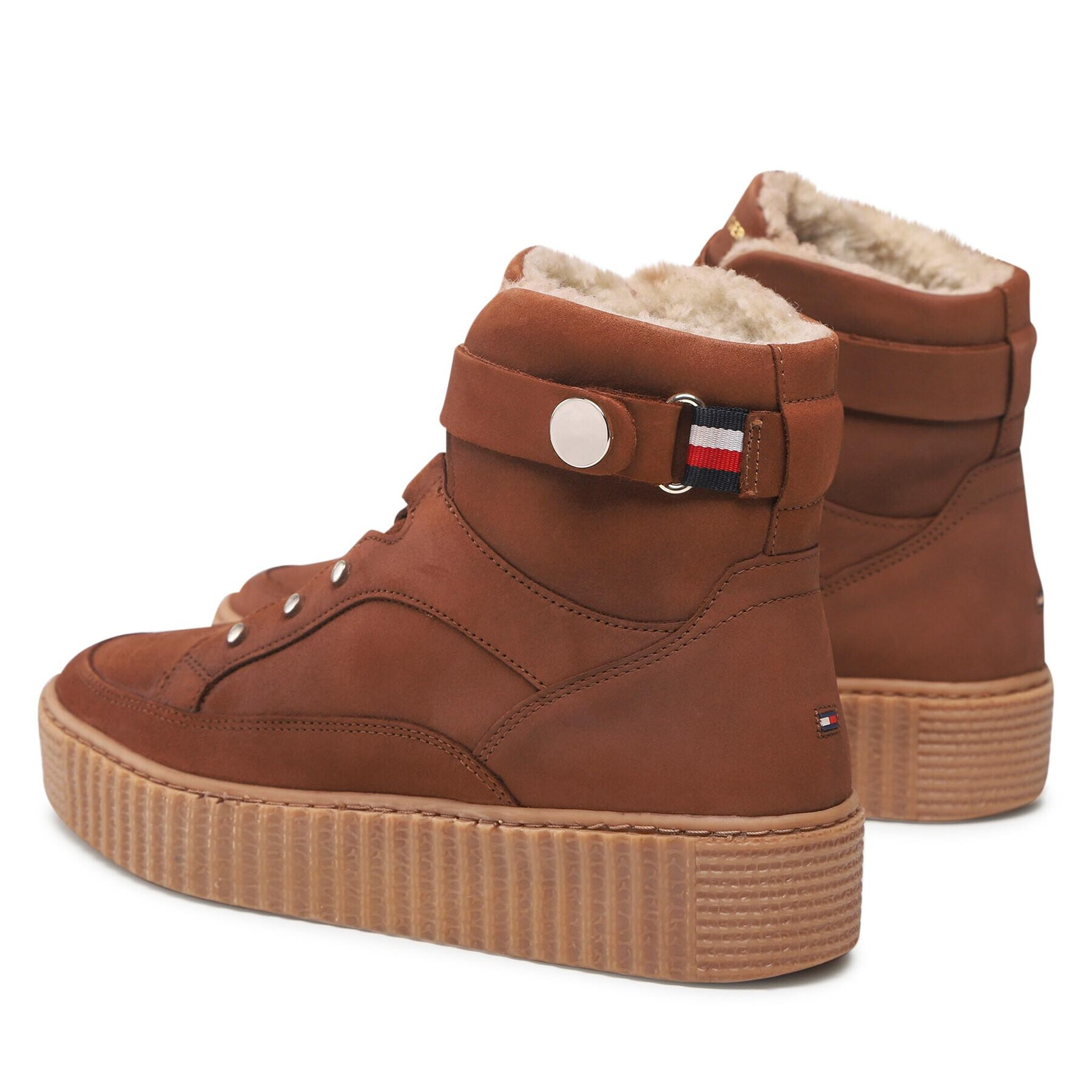 Tommy Hilfiger Sneakersy Warmlined Lace Up Boot FW0FW06798 Hnedá - Pepit.sk