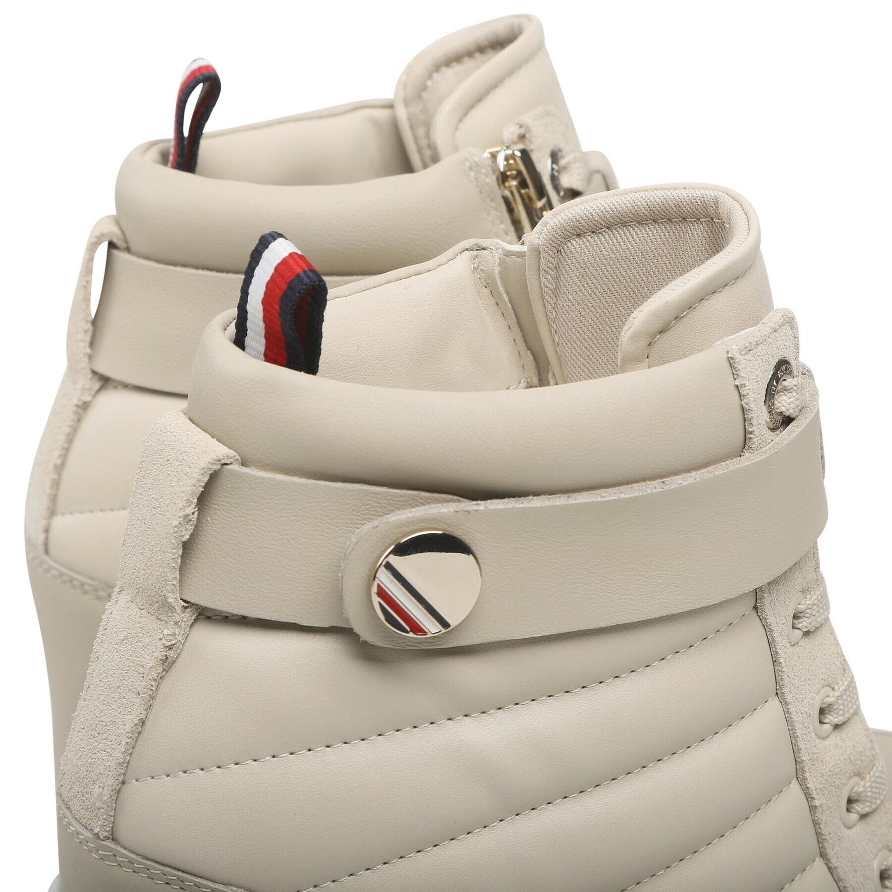 Tommy Hilfiger Sneakersy Wedge Sneaker Boot FW0FW06752 Béžová - Pepit.sk