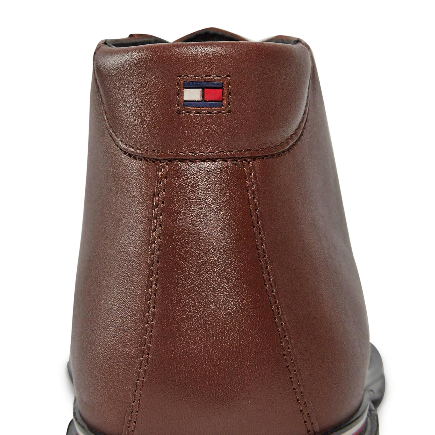 Tommy Hilfiger Šnurovacia obuv Core Rwb Hilfiger Lth L Boot FM0FM04804 Hnedá - Pepit.sk