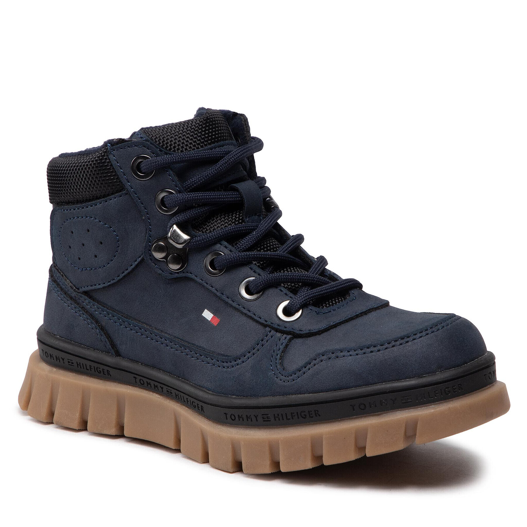 Tommy Hilfiger Šnurovacia obuv Lace-up Bootie T3B5-32517-1441 M Tmavomodrá - Pepit.sk