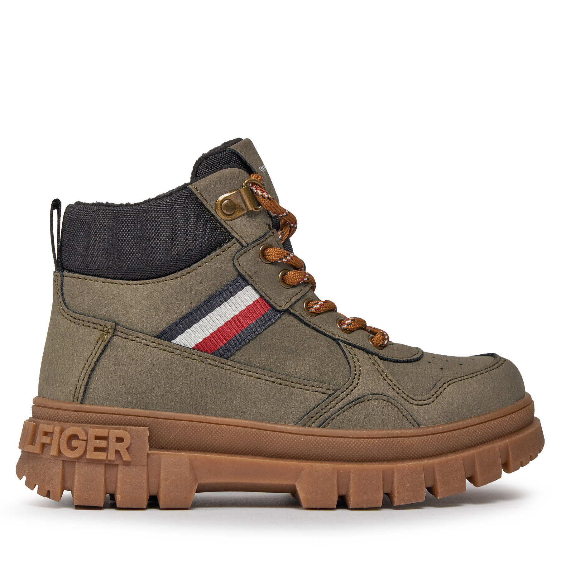 Tommy Hilfiger Šnurovacia obuv T3B5-33157-0316409 M Hnedá - Pepit.sk