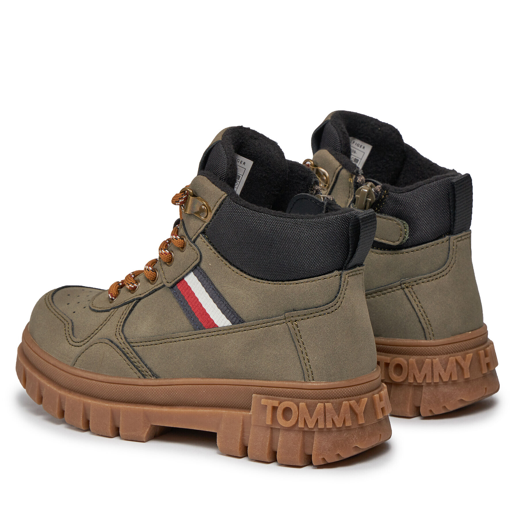 Tommy Hilfiger Šnurovacia obuv T3B5-33157-0316409 M Hnedá - Pepit.sk