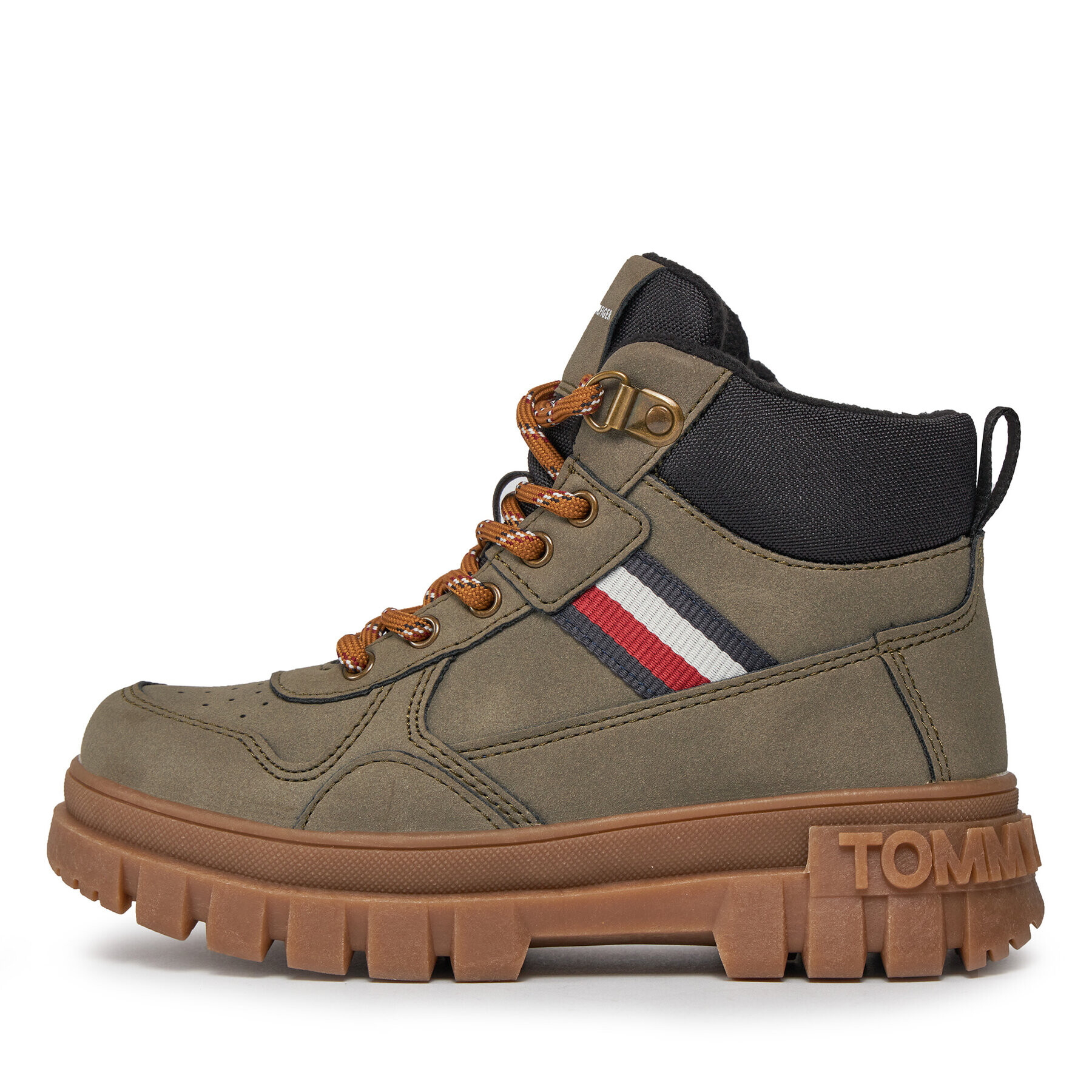 Tommy Hilfiger Šnurovacia obuv T3B5-33157-0316409 M Hnedá - Pepit.sk