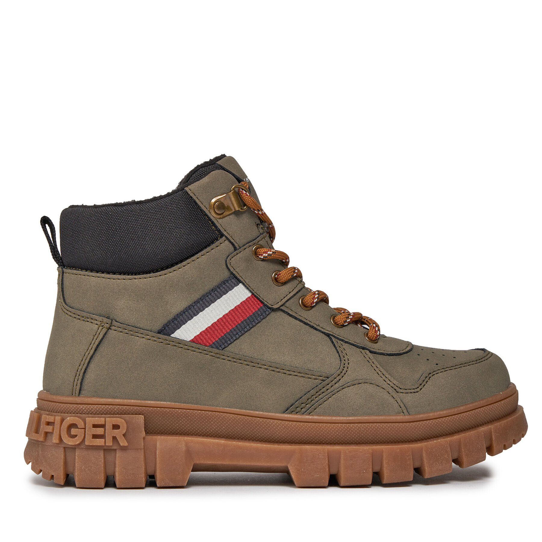 Tommy Hilfiger Šnurovacia obuv T3B5-33157-0316409 S Hnedá - Pepit.sk