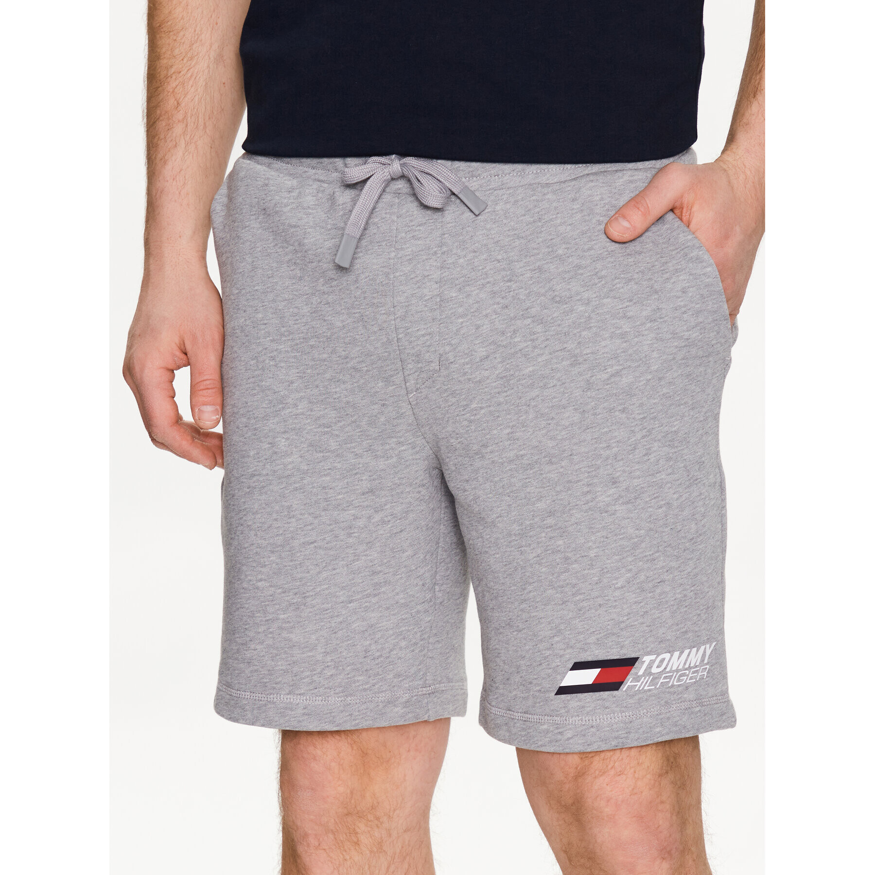 Tommy Hilfiger Športové kraťasy Essentials MW0MW30398 Sivá Regular Fit - Pepit.sk