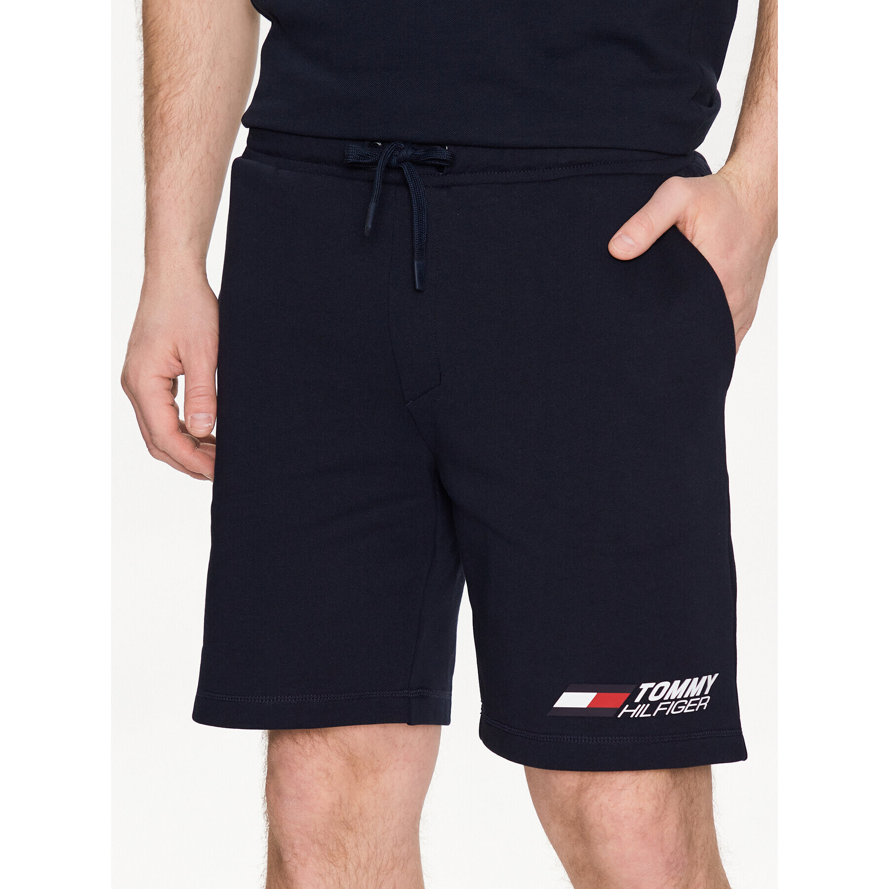 Tommy Hilfiger Športové kraťasy Essentials MW0MW30398 Tmavomodrá Regular Fit - Pepit.sk