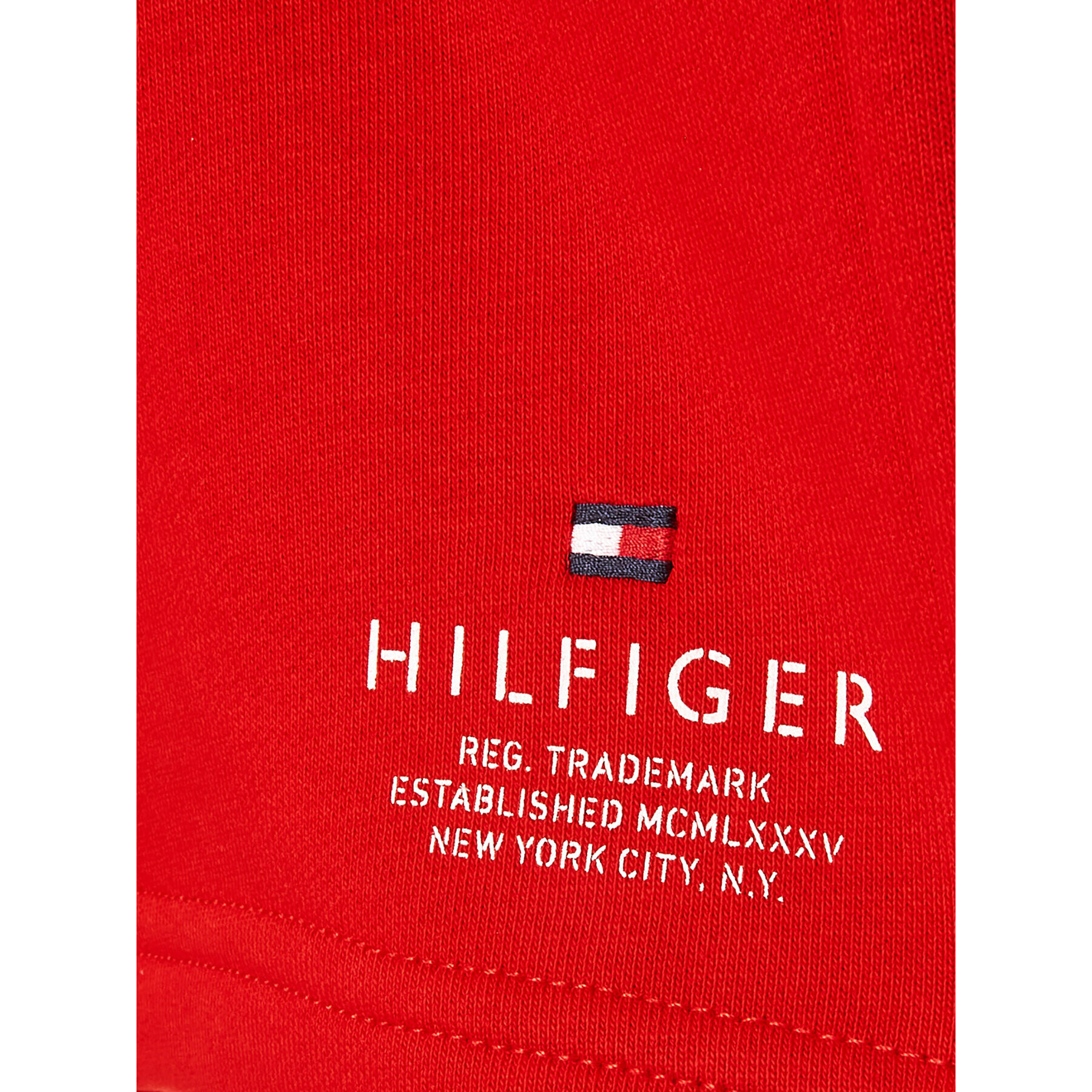 Tommy Hilfiger Športové kraťasy KB0KB08115 M Červená Regular Fit - Pepit.sk