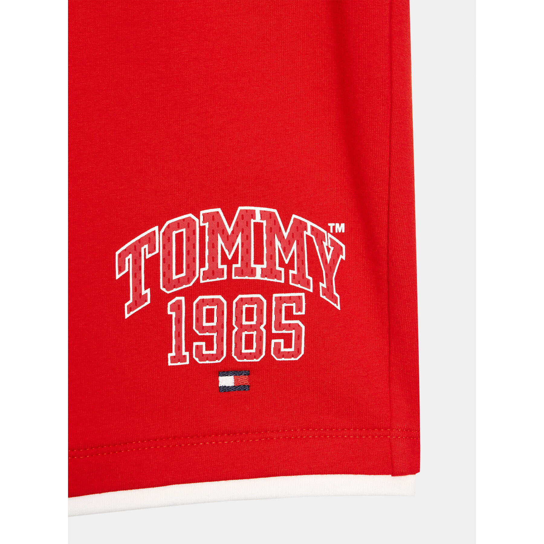 Tommy Hilfiger Športové kraťasy KB0KB08118 D Červená Regular Fit - Pepit.sk