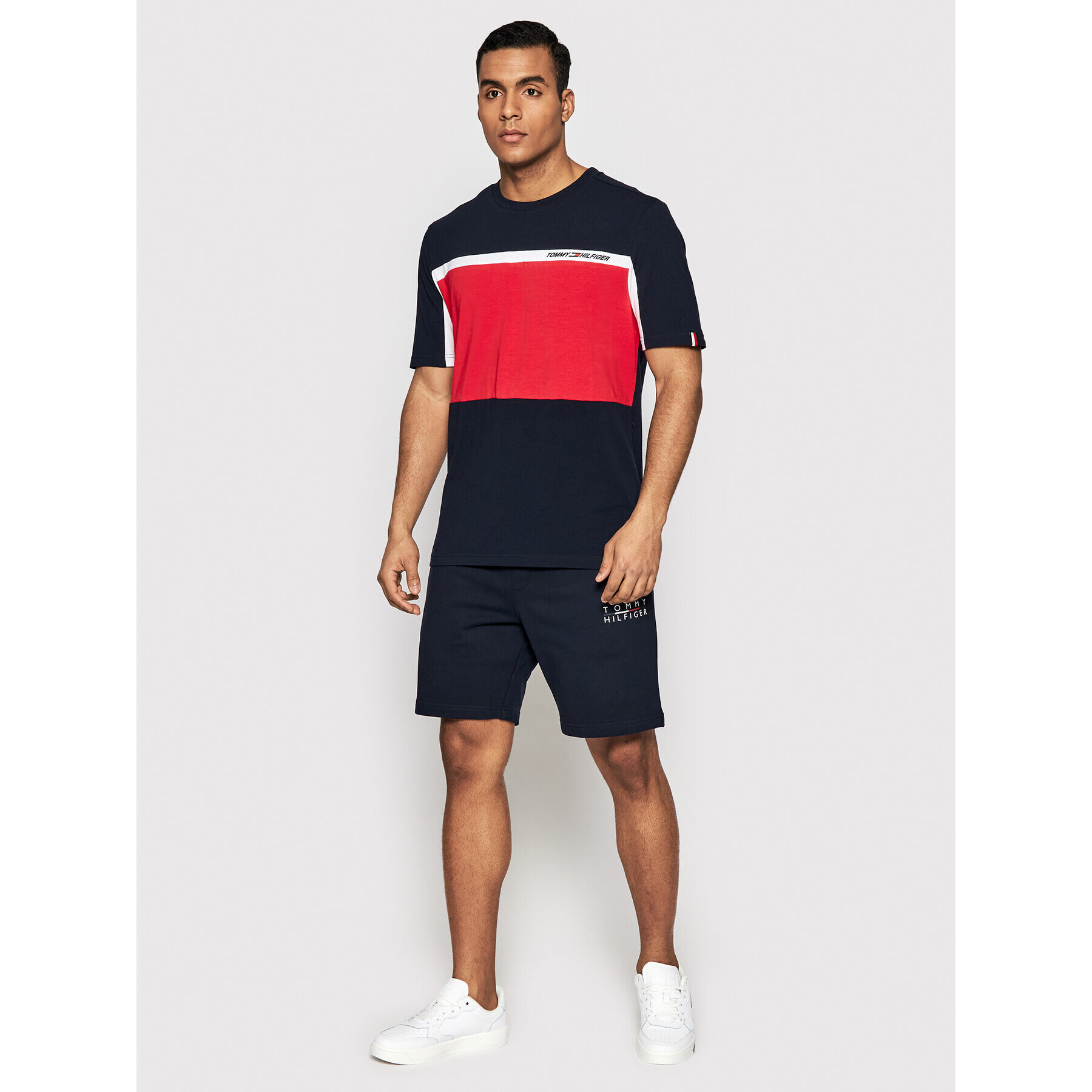 Tommy Hilfiger Športové kraťasy Square Logo MW0MW24152 Tmavomodrá Regular Fit - Pepit.sk