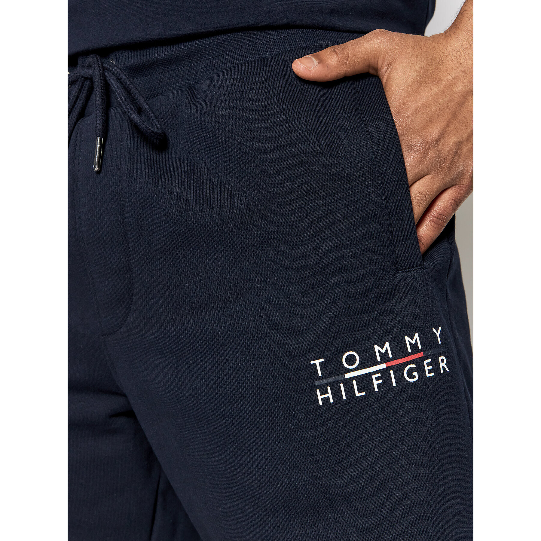 Tommy Hilfiger Športové kraťasy Square Logo MW0MW24152 Tmavomodrá Regular Fit - Pepit.sk