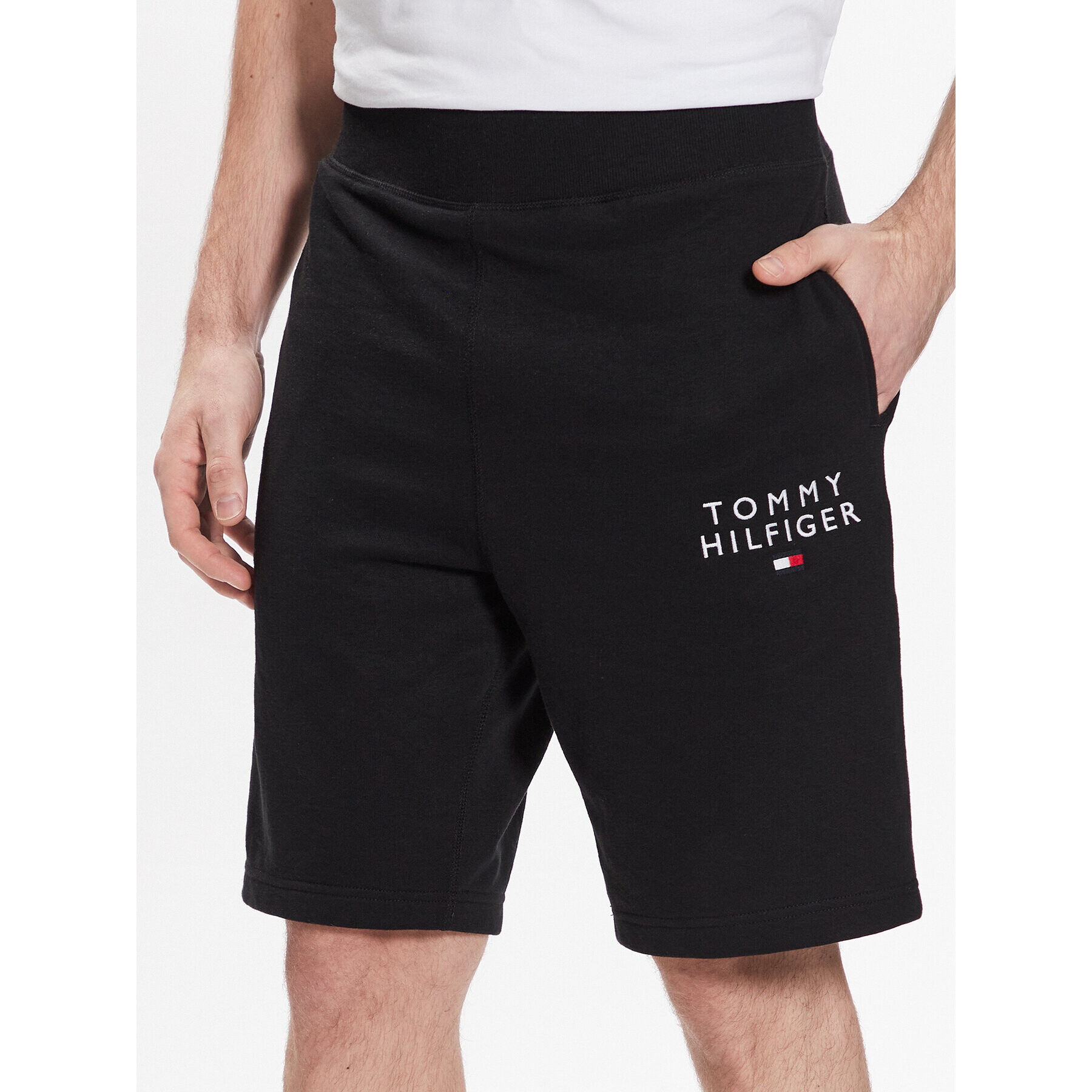 Tommy Hilfiger Športové kraťasy UM0UM02881 Čierna Regular Fit - Pepit.sk