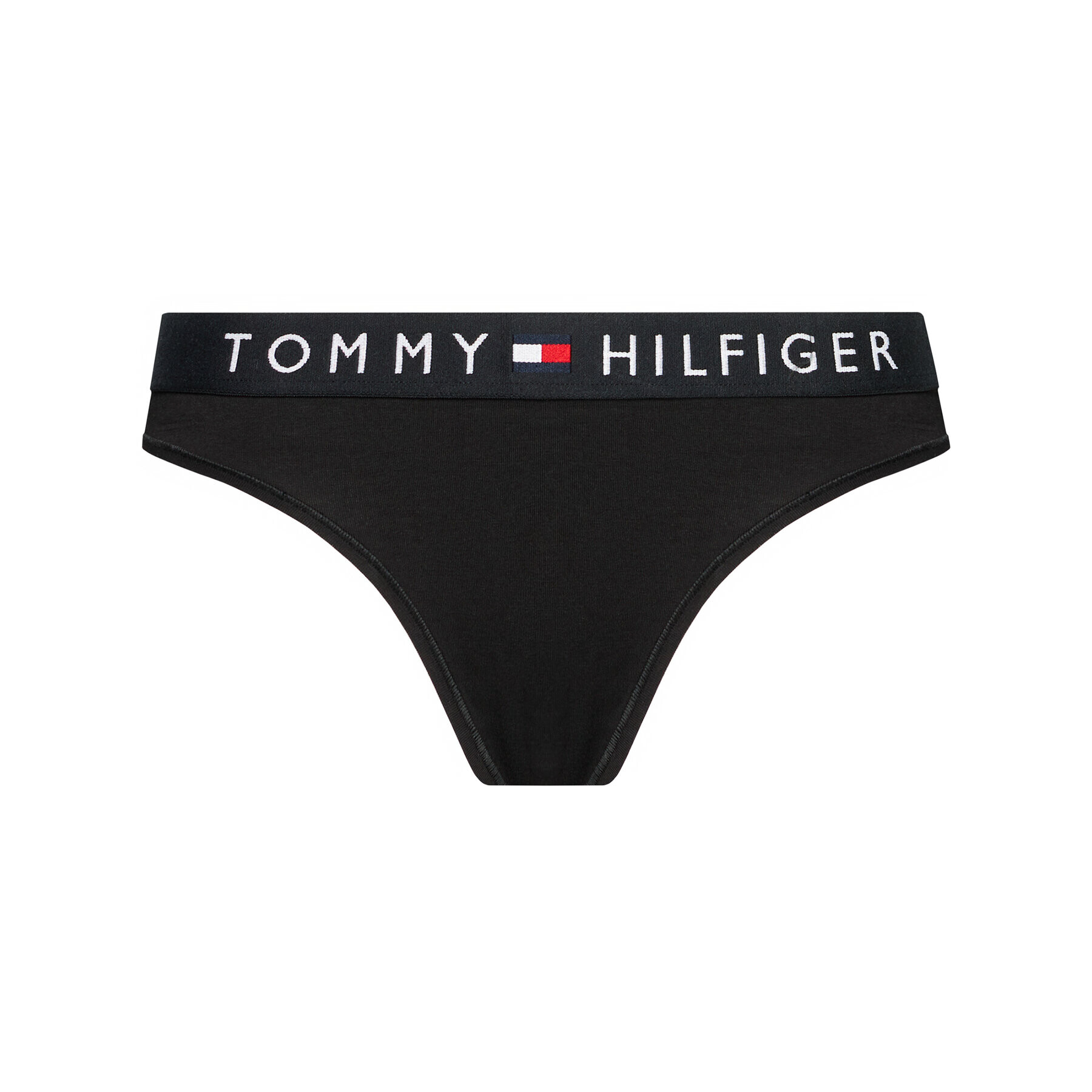 Tommy Hilfiger Stringové nohavičky UW0UW01555 Čierna - Pepit.sk