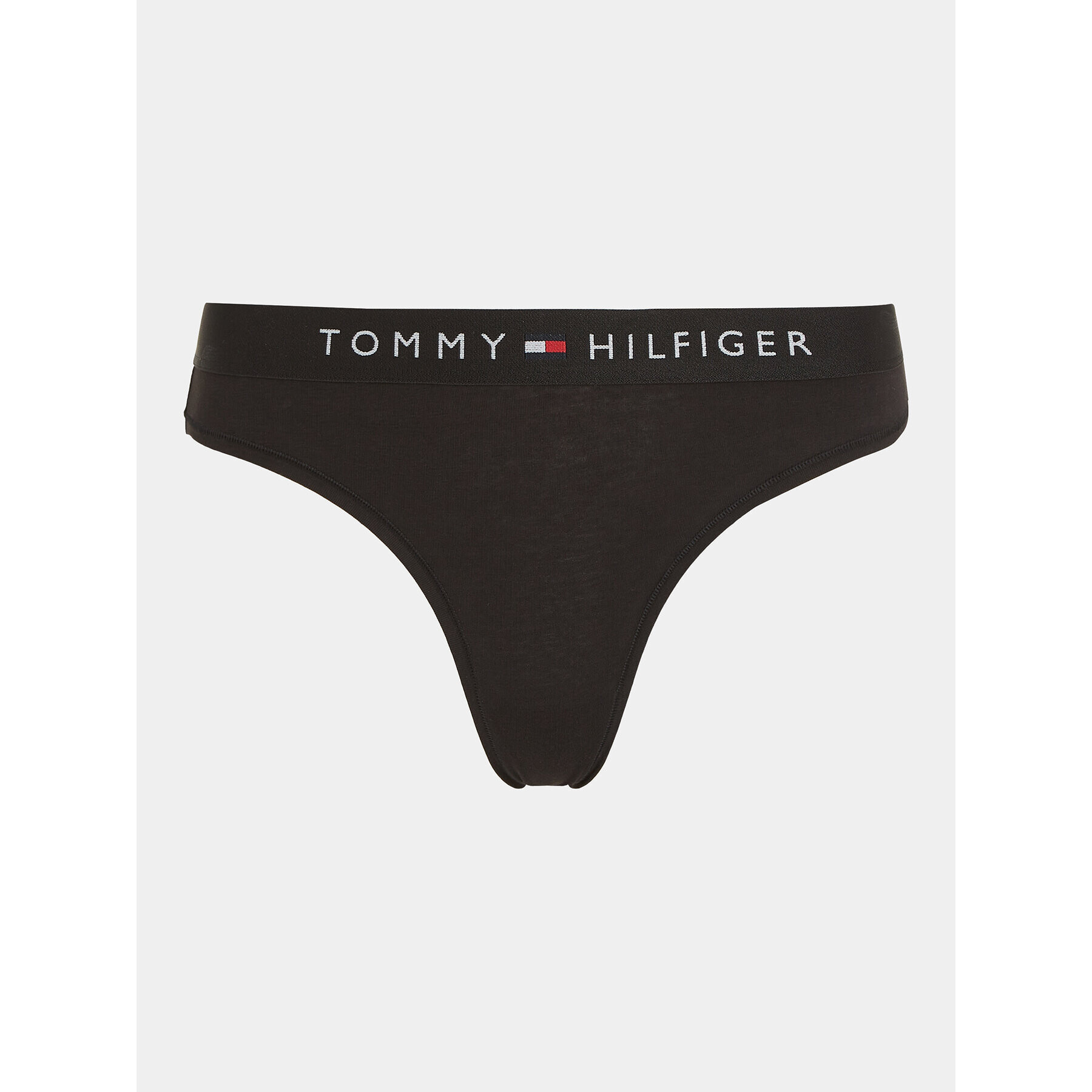 Tommy Hilfiger Stringové nohavičky UW0UW04146 Čierna - Pepit.sk