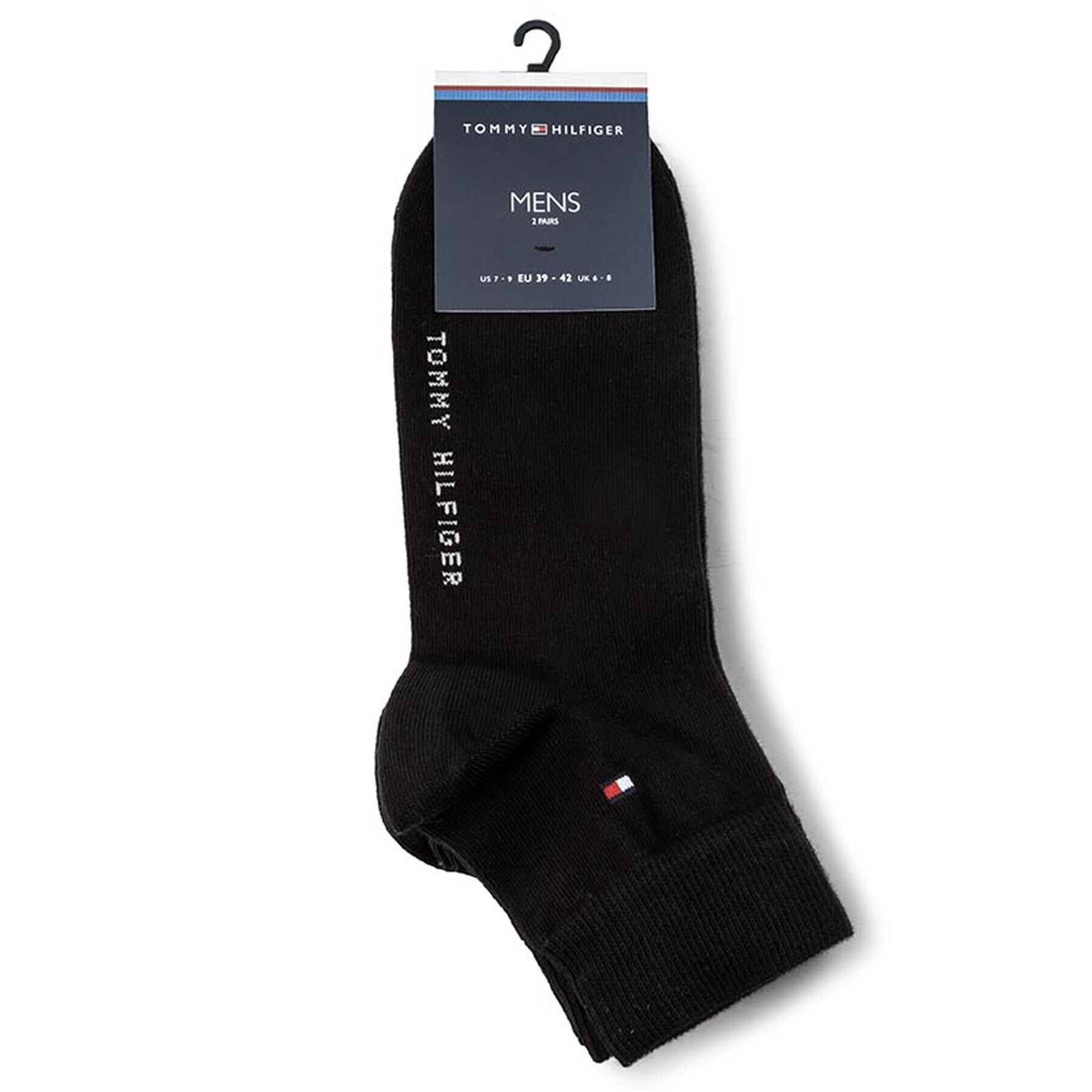 Tommy Hilfiger Súprava 2 párov členkových pánskych ponožiek 342025001 Čierna - Pepit.sk