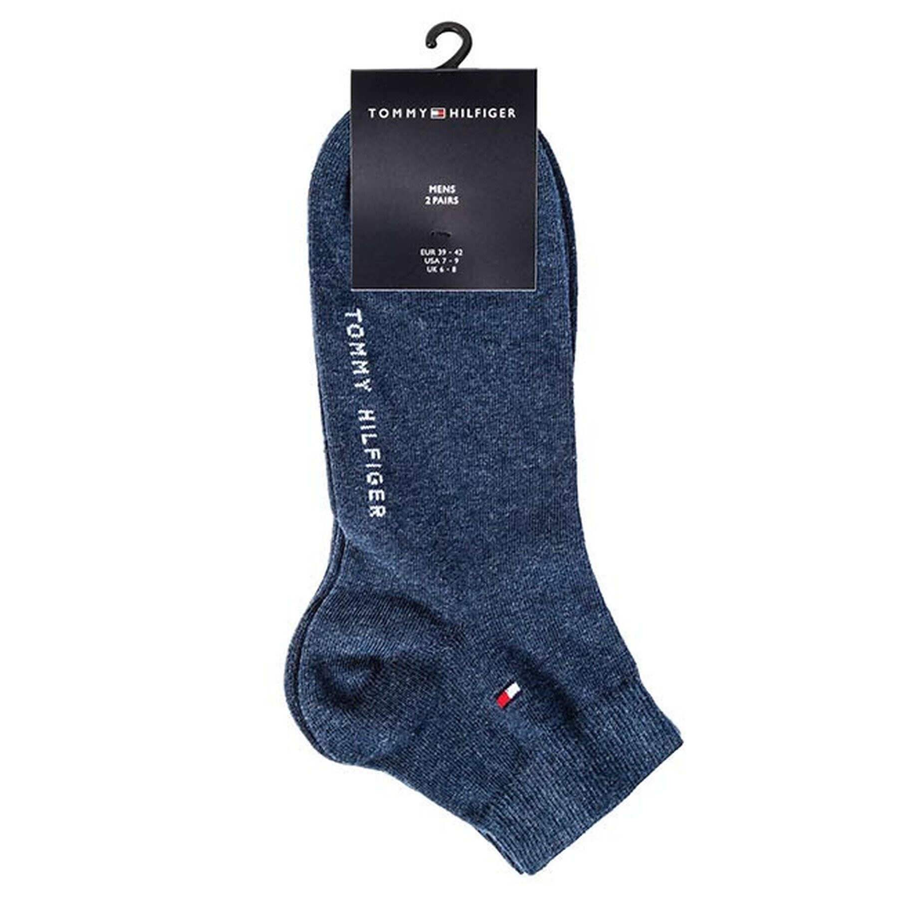 Tommy Hilfiger Súprava 2 párov členkových pánskych ponožiek 342025001 Modrá - Pepit.sk