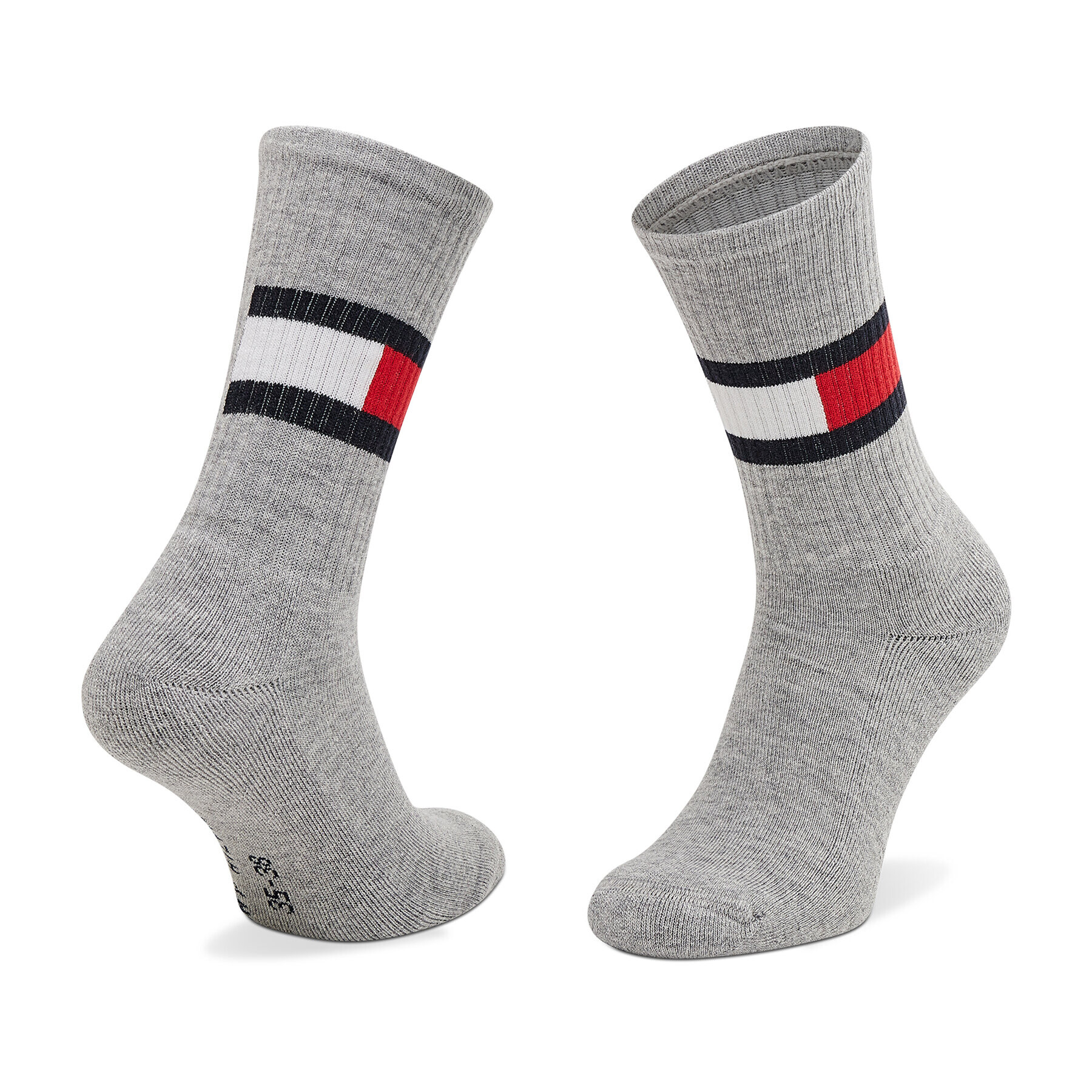 Tommy Hilfiger Súprava 2 párov vysokých ponožiek unisex 394020001 Čierna - Pepit.sk